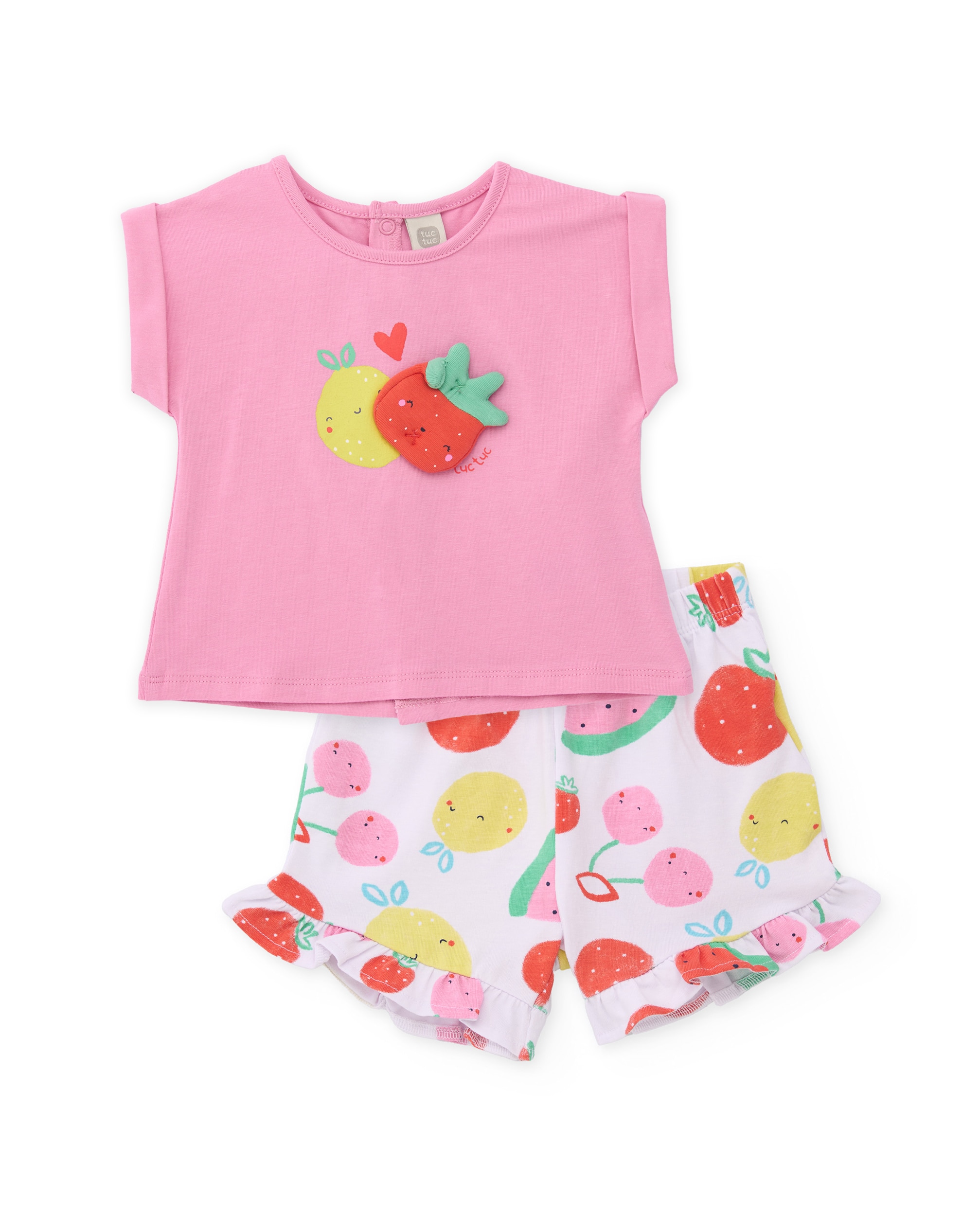 Imagem 0 de Conjunto para Bebé de Malha e Detalhe Frontal em Relevo