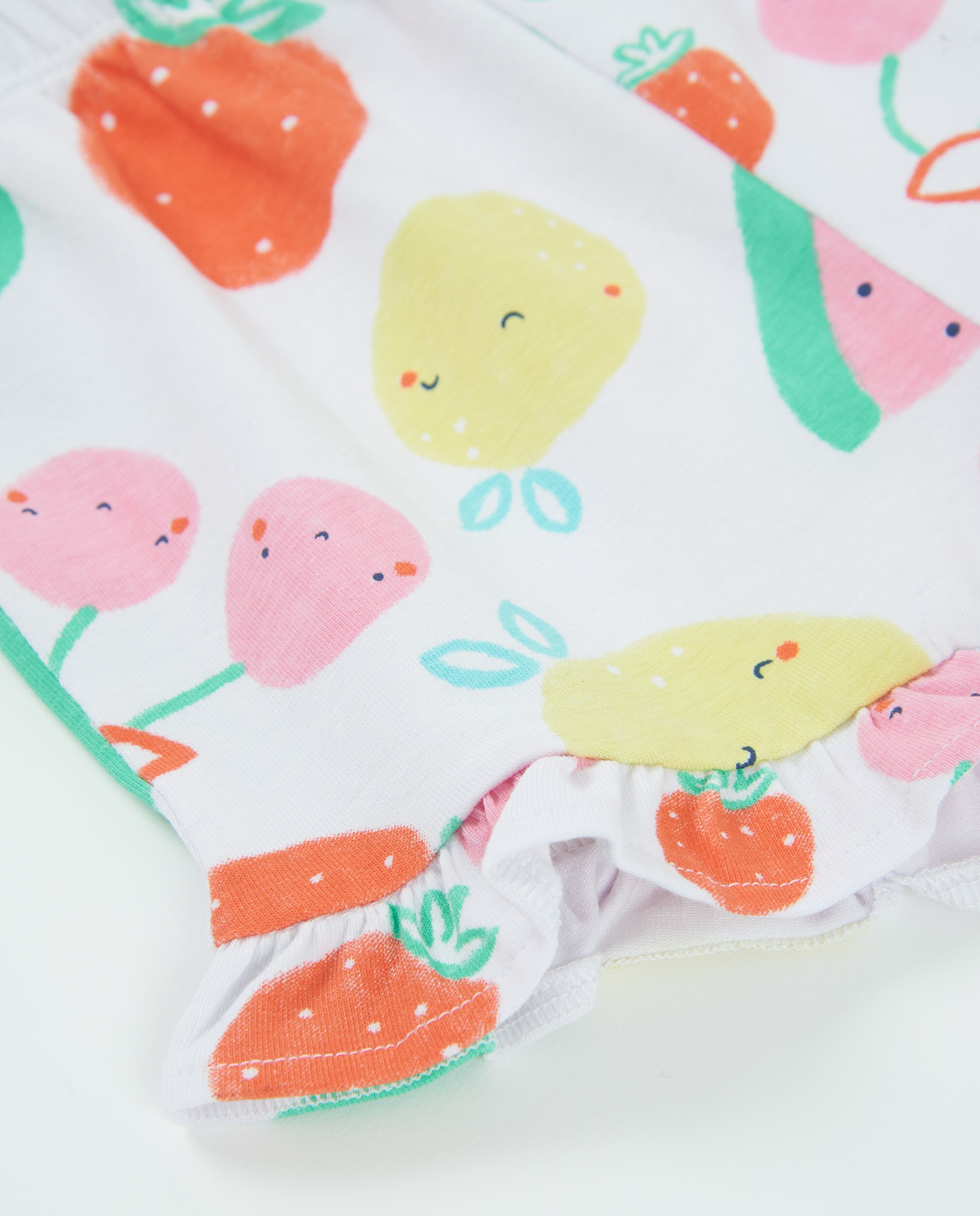 Conjunto para Bebé de Malha e Detalhe Frontal em Relevo Tuc tuc Rosa-7