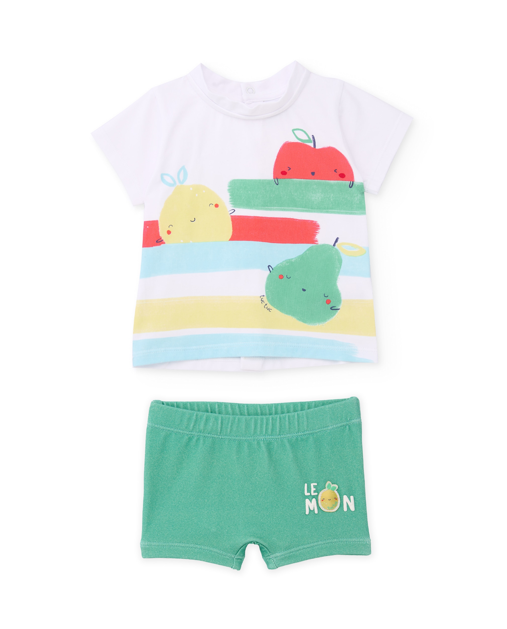 Imagem 0 de Fato de Banho para Bebé de Malha com Motivo Frutal