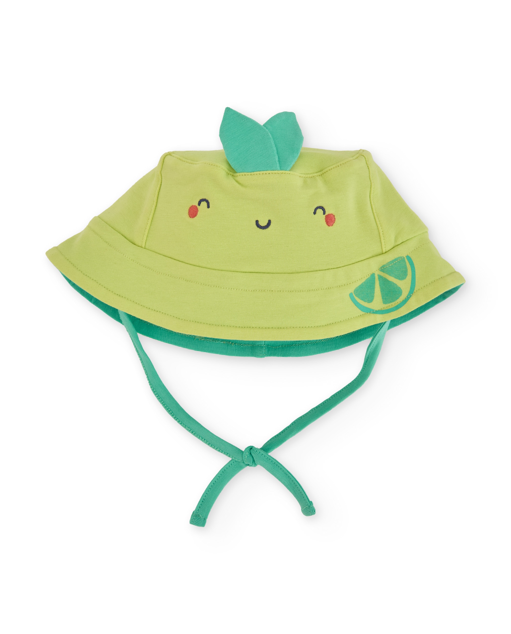 Chapéu de Bebé de Malha e Tira Ajustável Tuc tuc Verde-flúor-1