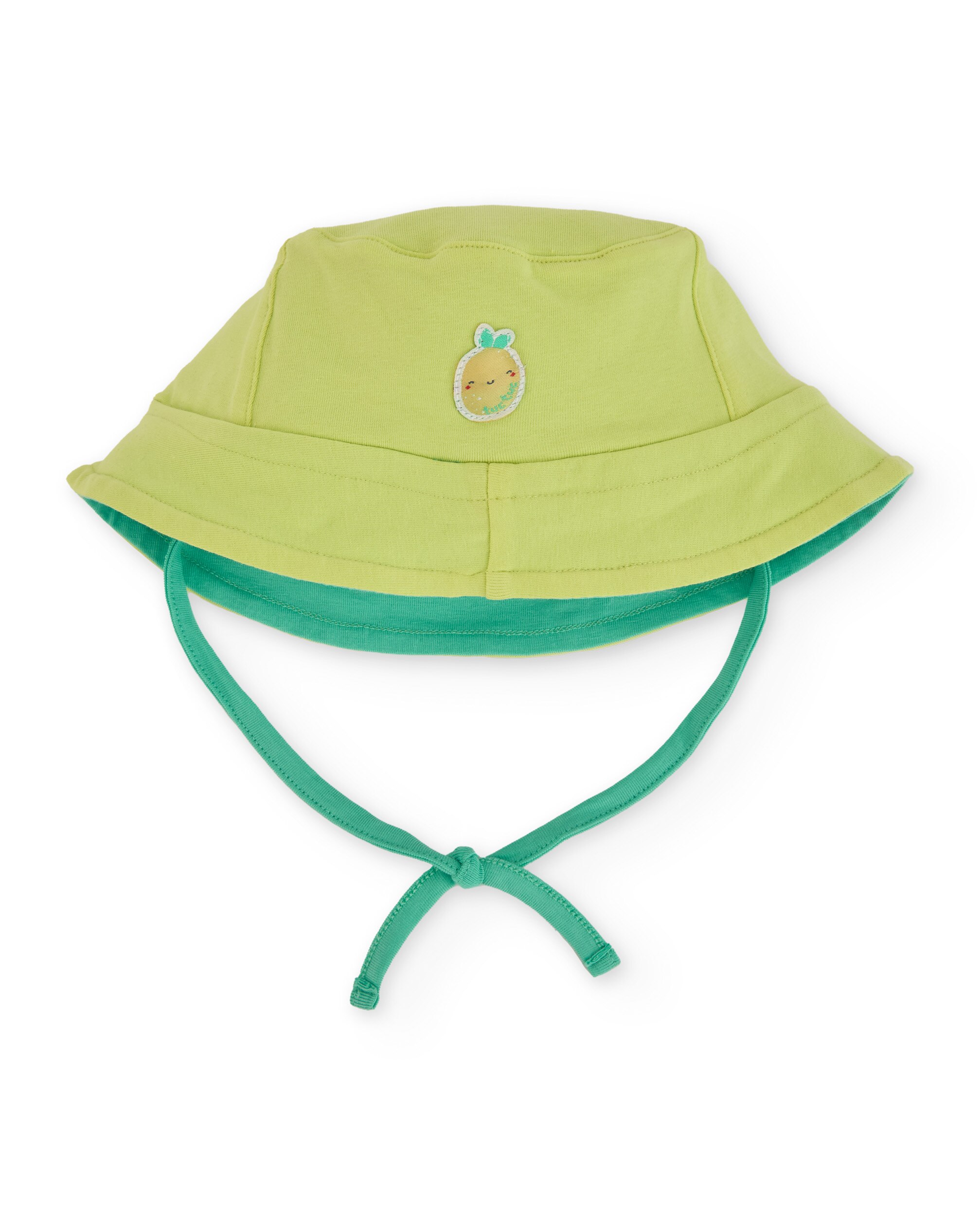 Chapéu de Bebé de Malha e Tira Ajustável Tuc tuc Verde-flúor-2