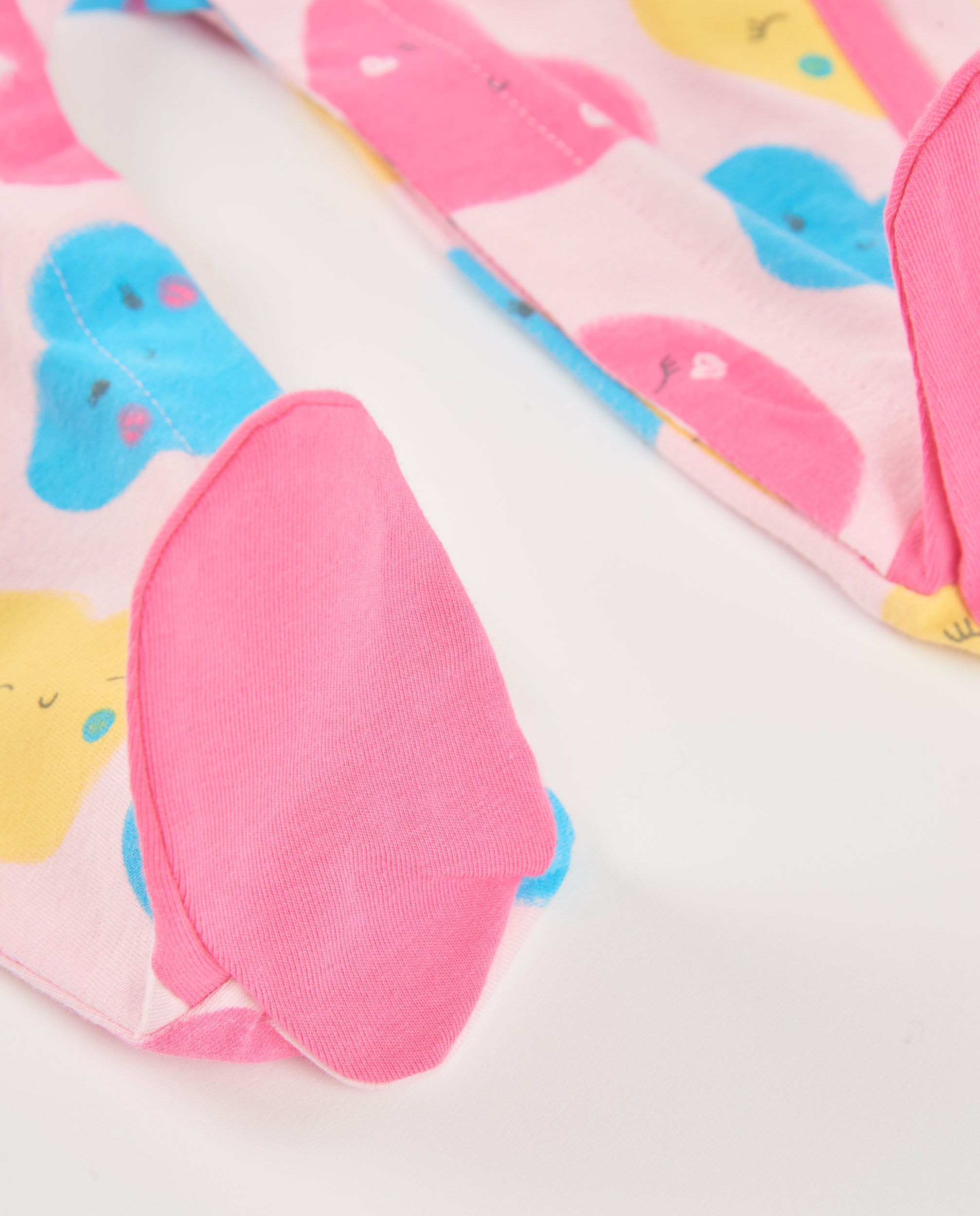 Babygrow para Bebé de Malha e Fecho Lateral Tuc tuc Rosa-4