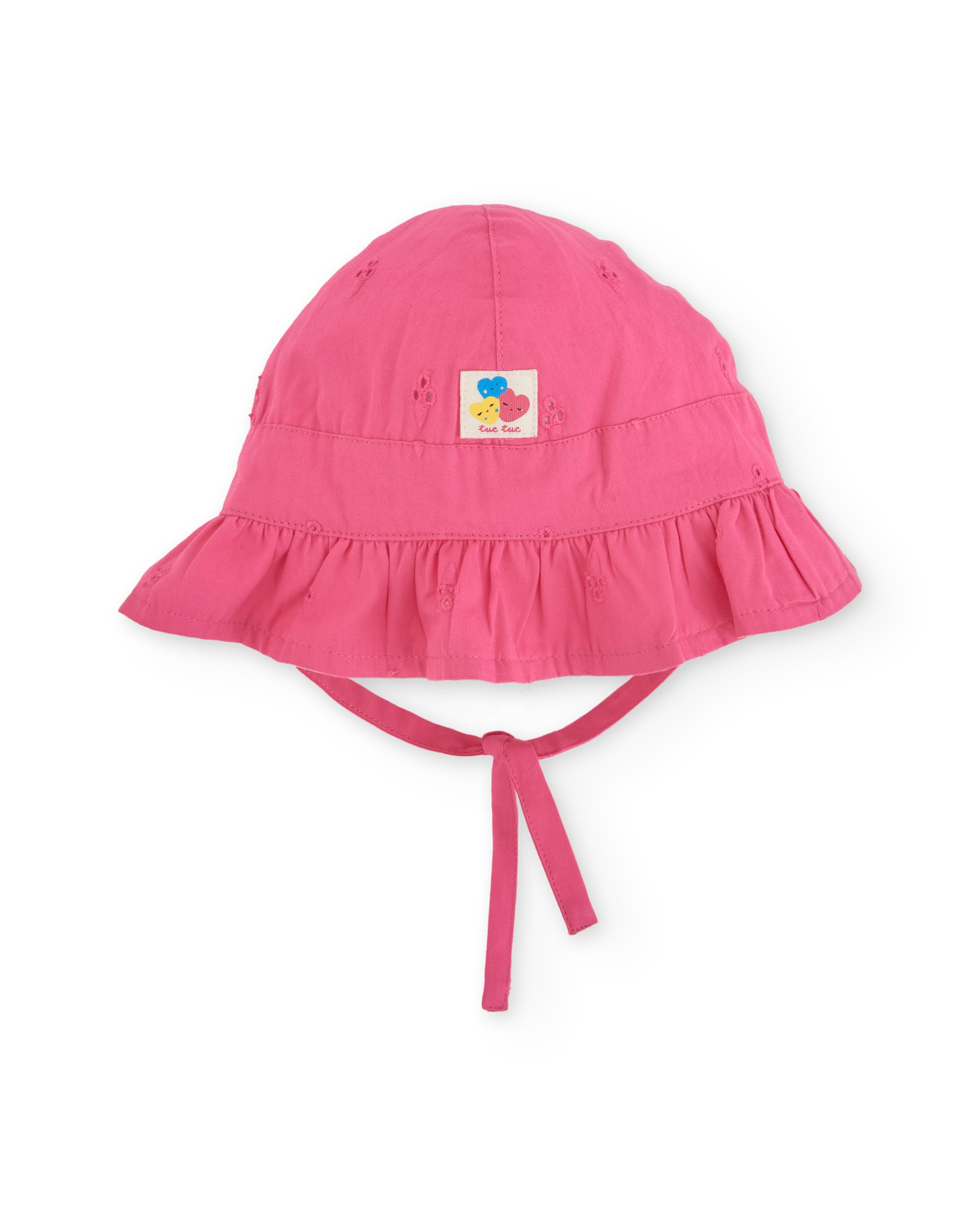 Chapéu para Bebé de Plana e Tira Ajustável Tuc tuc Rosa-2