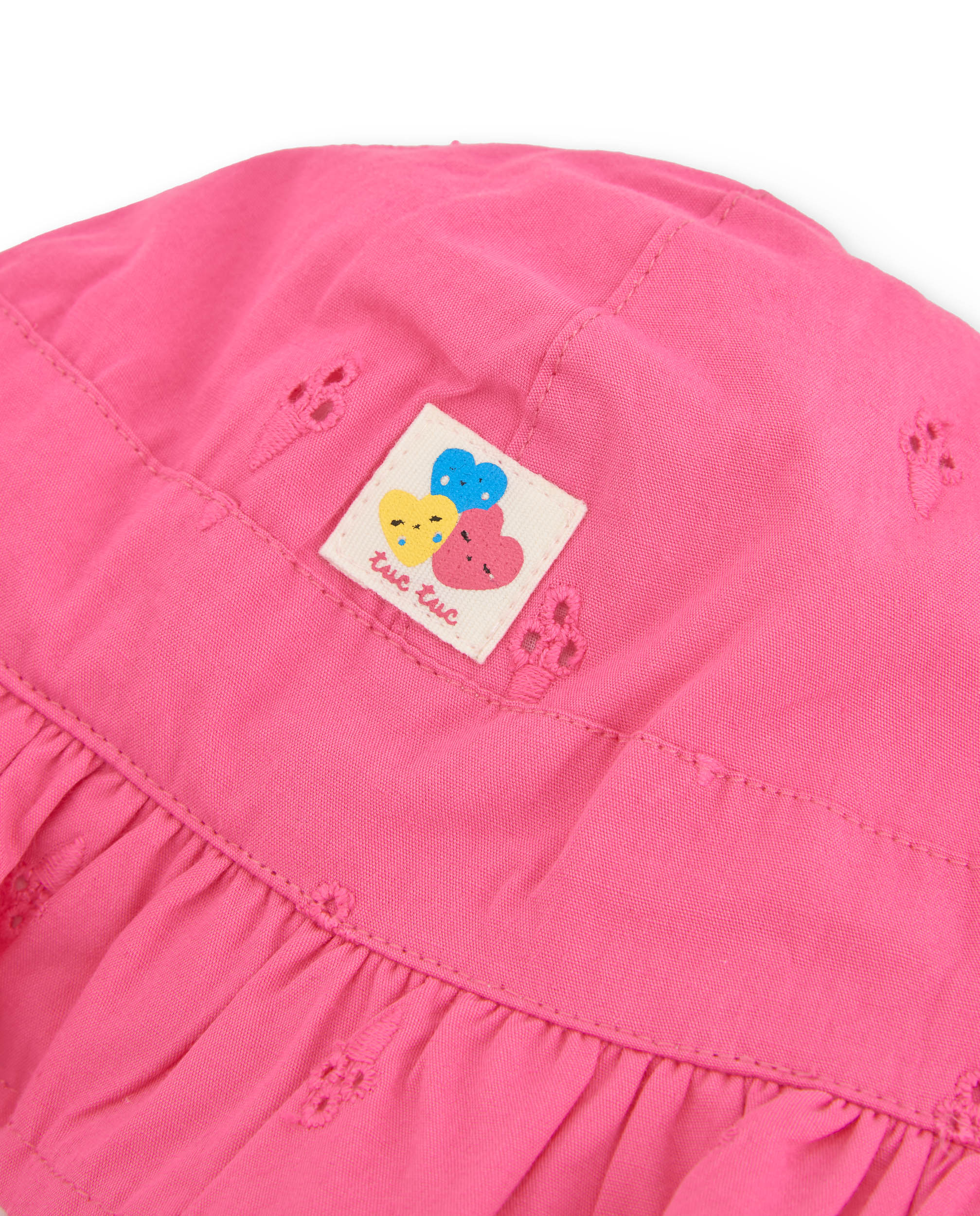 Chapéu para Bebé de Plana e Tira Ajustável Tuc tuc Rosa-4
