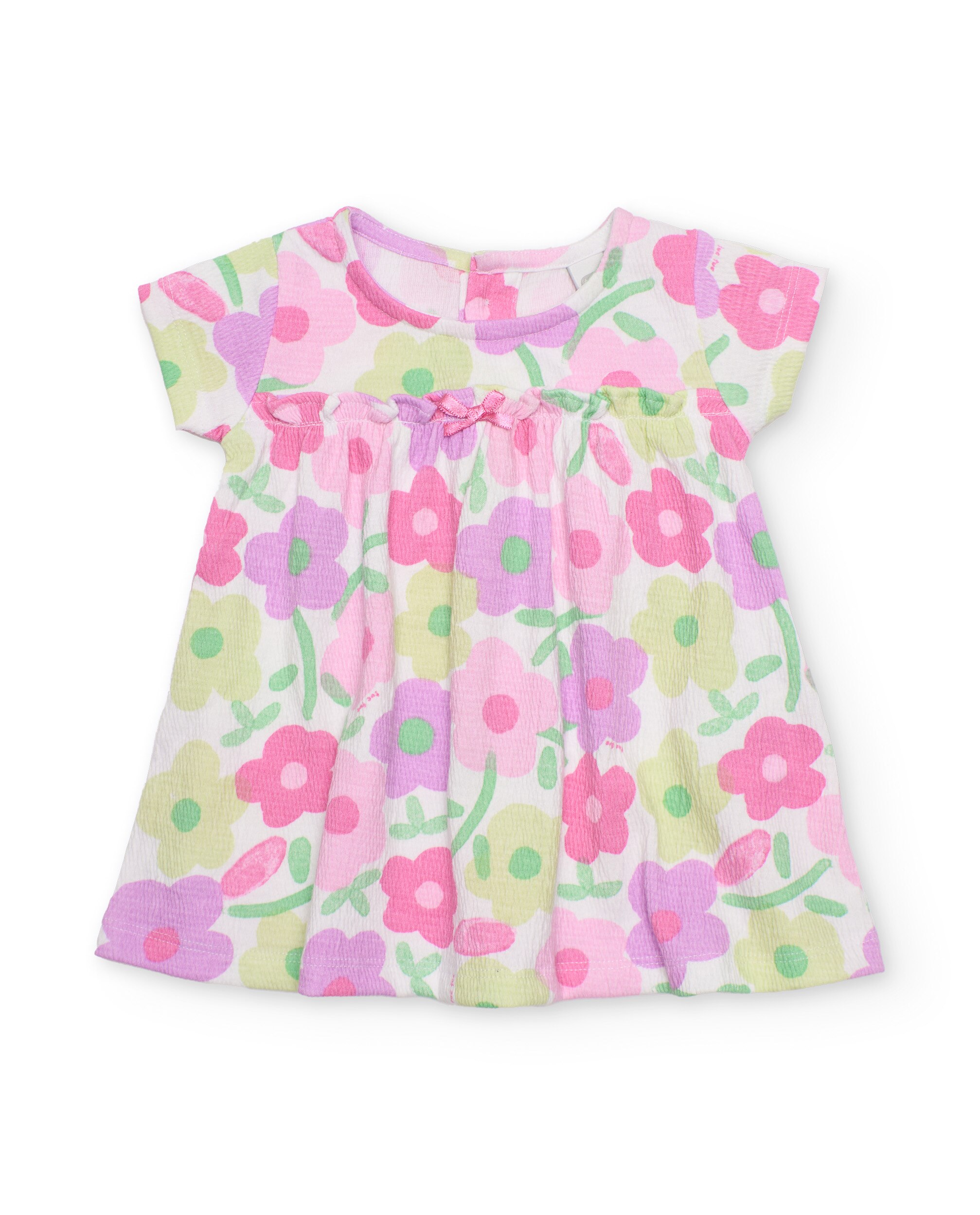 Vestido para Bebé de Malha e Estampado Floral Tuc tuc Rosa-2