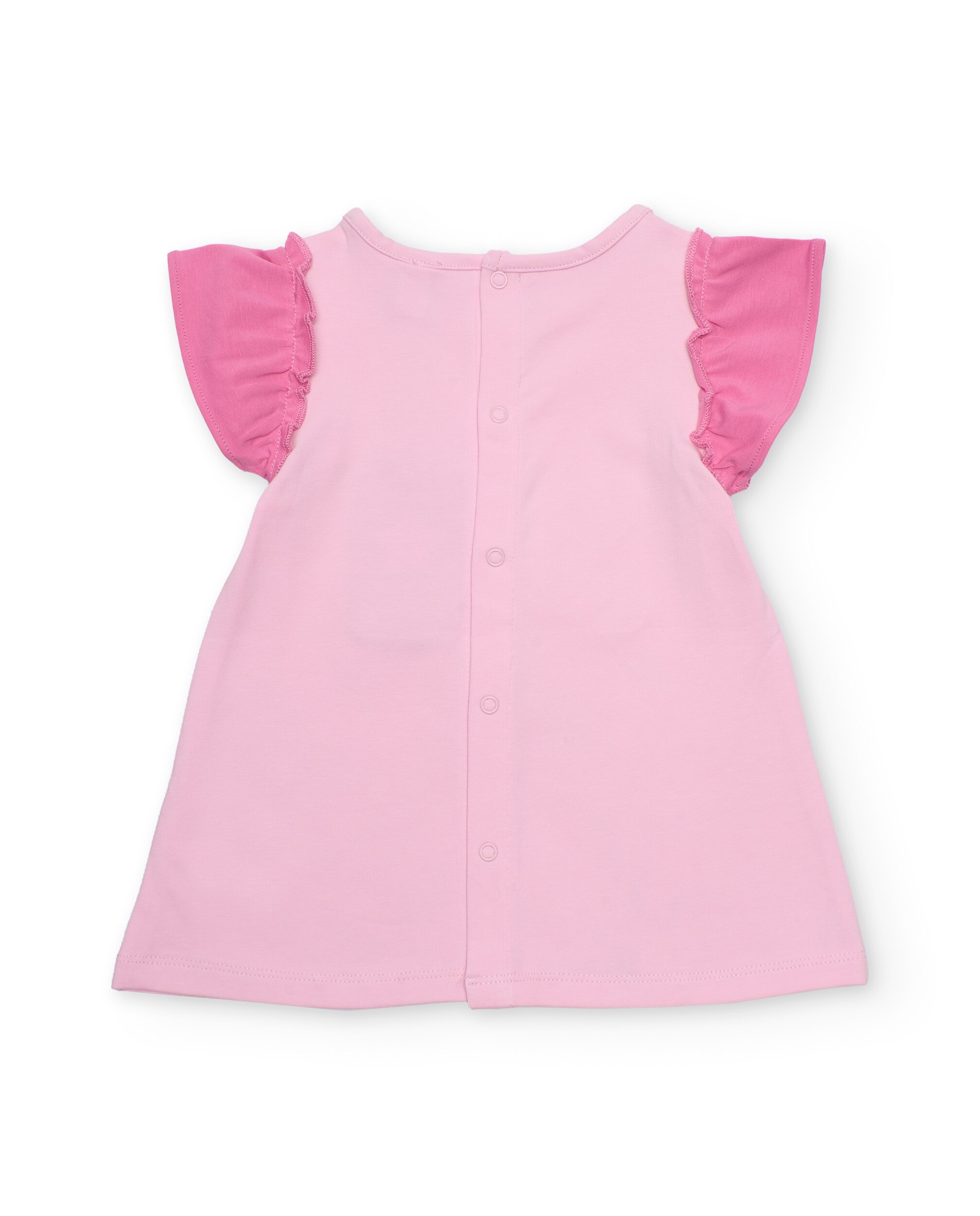 Vestido para Bebé de Malha com Design de Libélula Tuc tuc Rosa-3