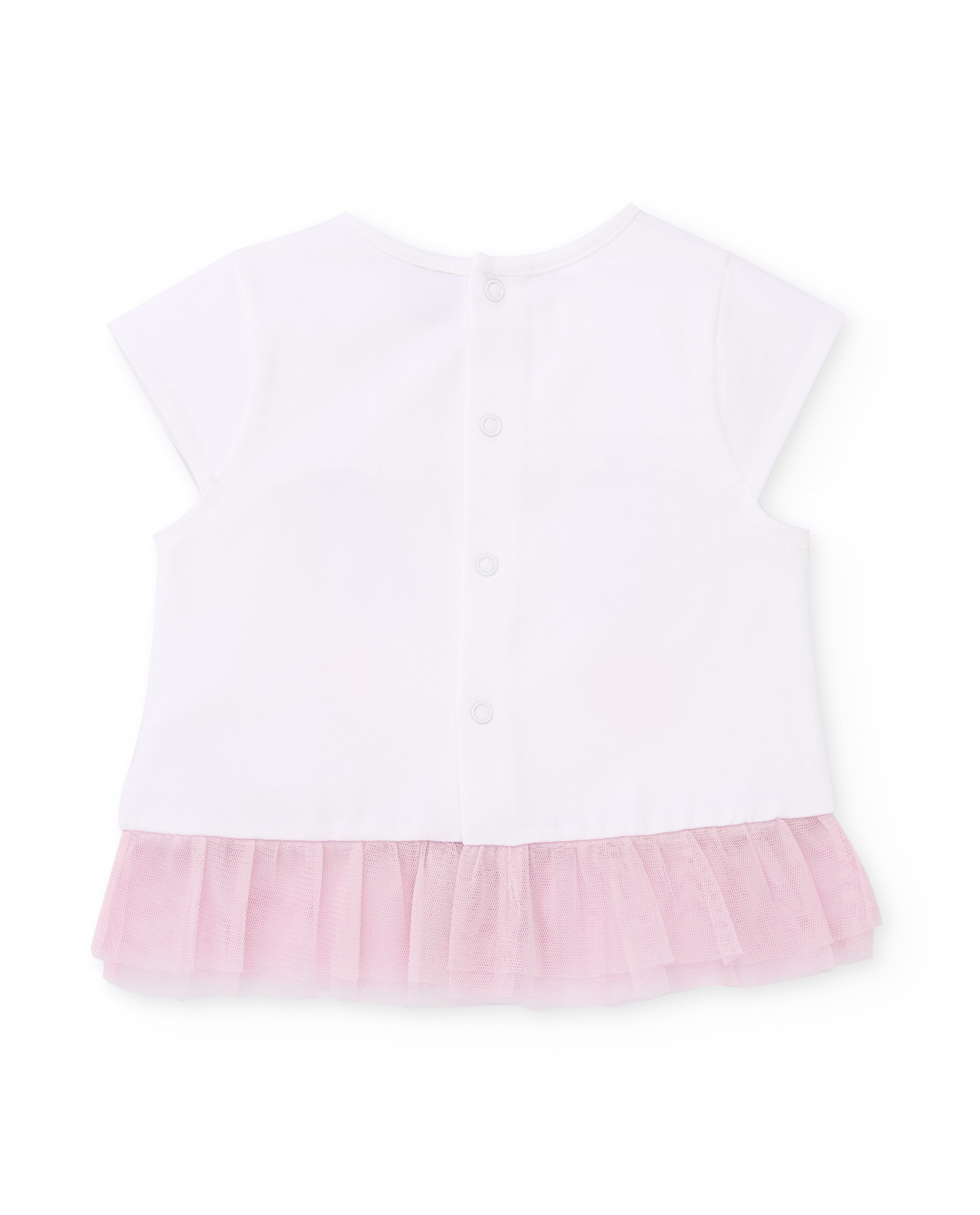 Conjunto para Bebé de Malha e Folho de Tule Tuc tuc Branco-4