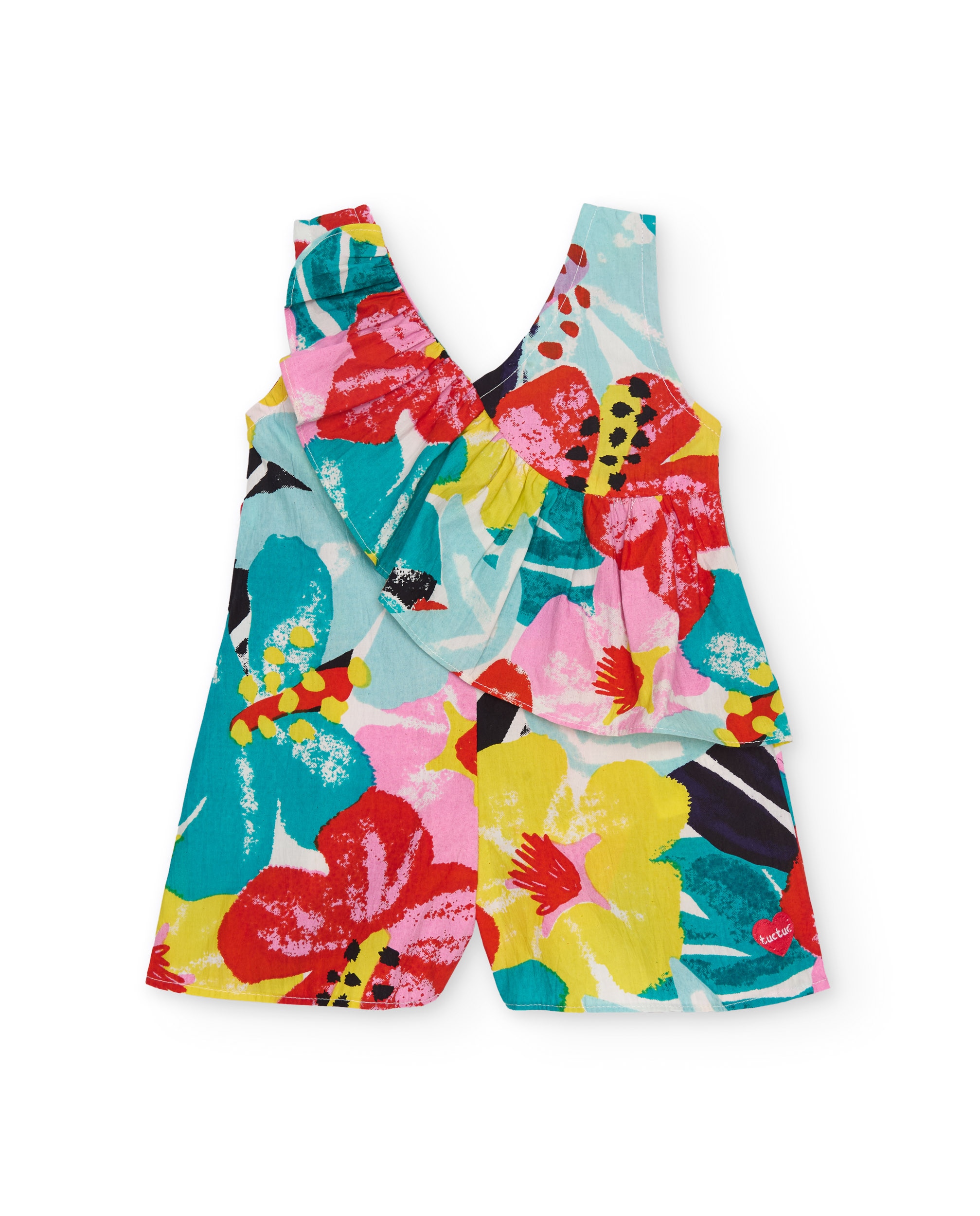 Imagem 0 de Vestido Infantil de Malha com Cruzado Frontal