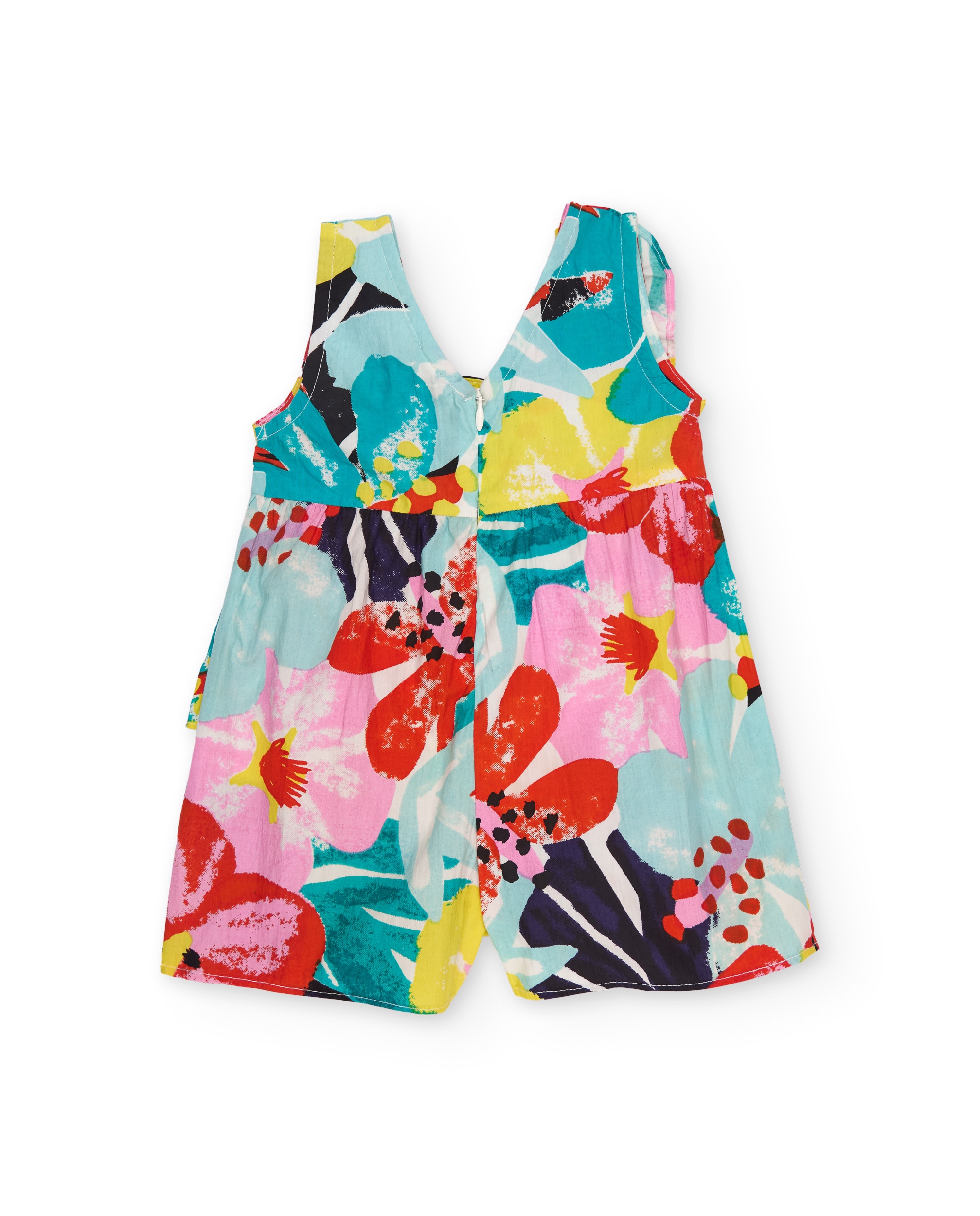 Vestido Infantil de Malha com Cruzado Frontal Tuc tuc Azul-turquesa-2