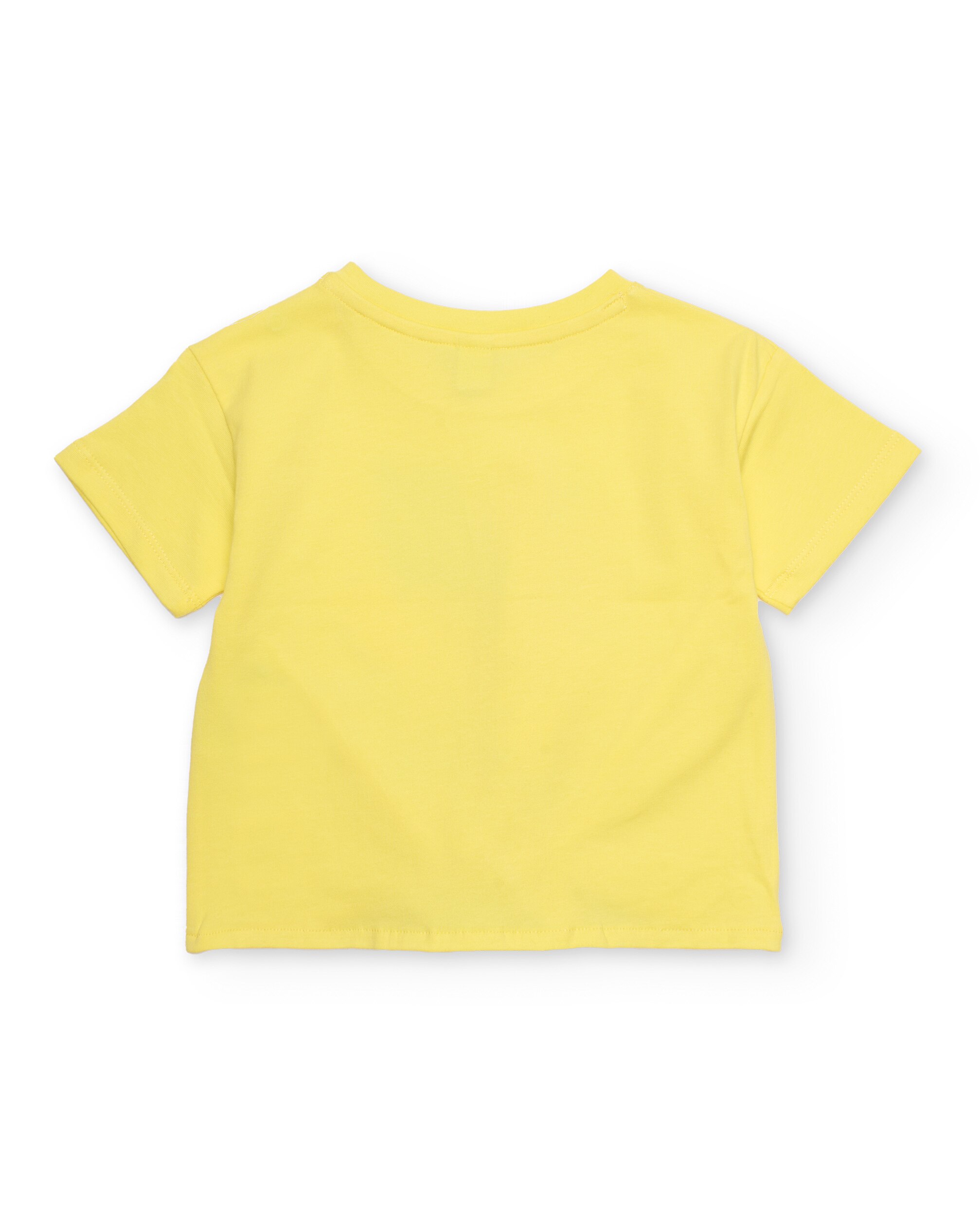 Conjunto Infantil de Malha e Nó Decorativo Amarelo-4