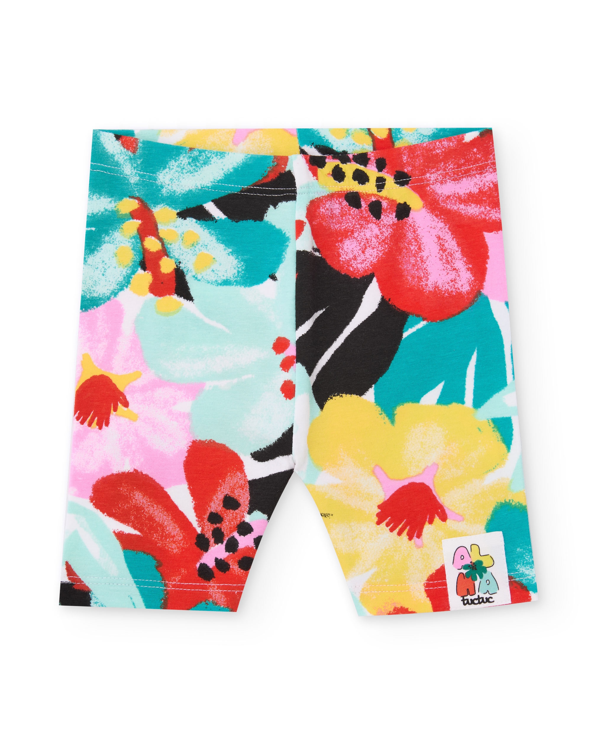 Conjunto Infantil de Malha e Design Floral Multicolor-3