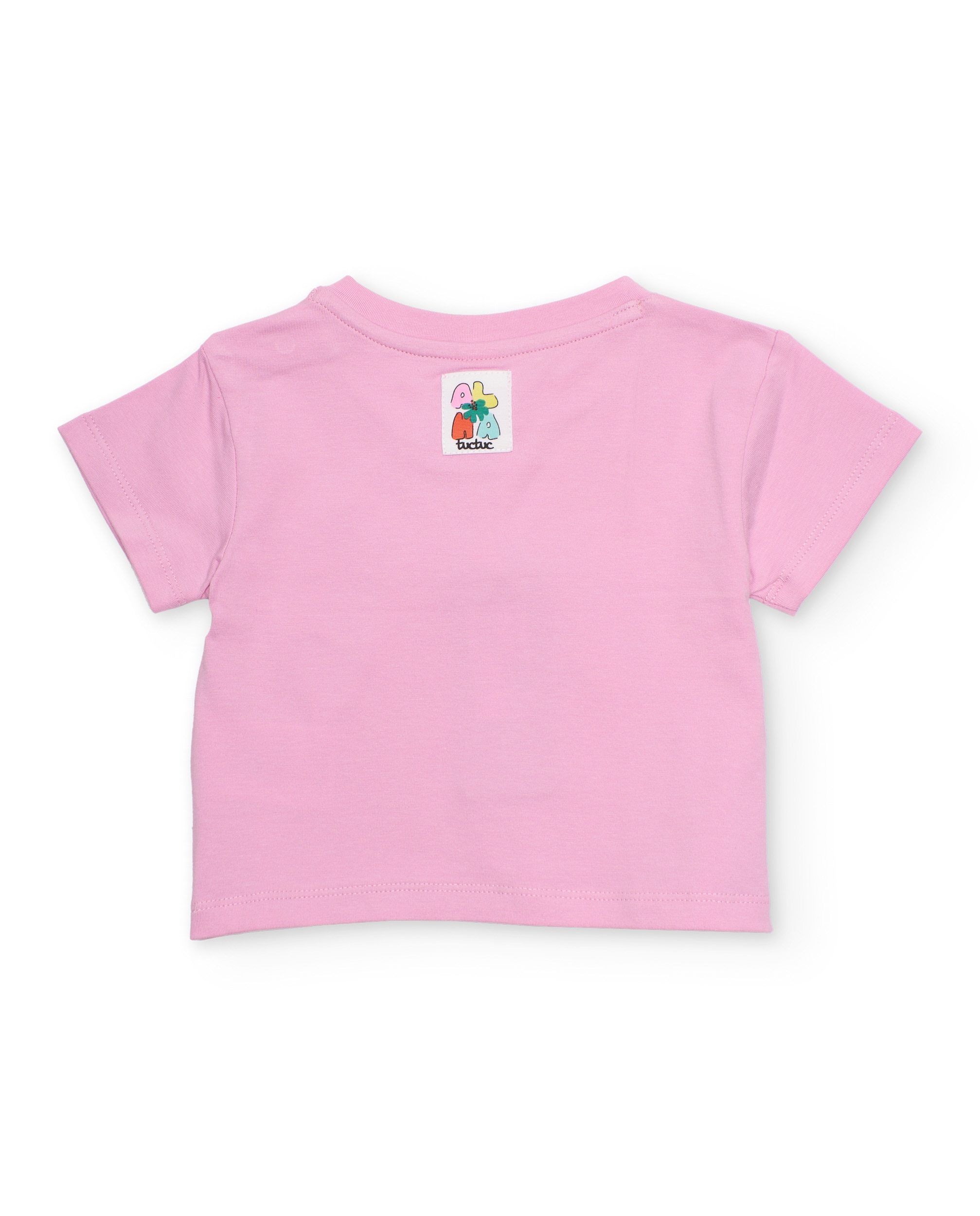Conjunto Infantil de Malha e Design Floral Rosa-4