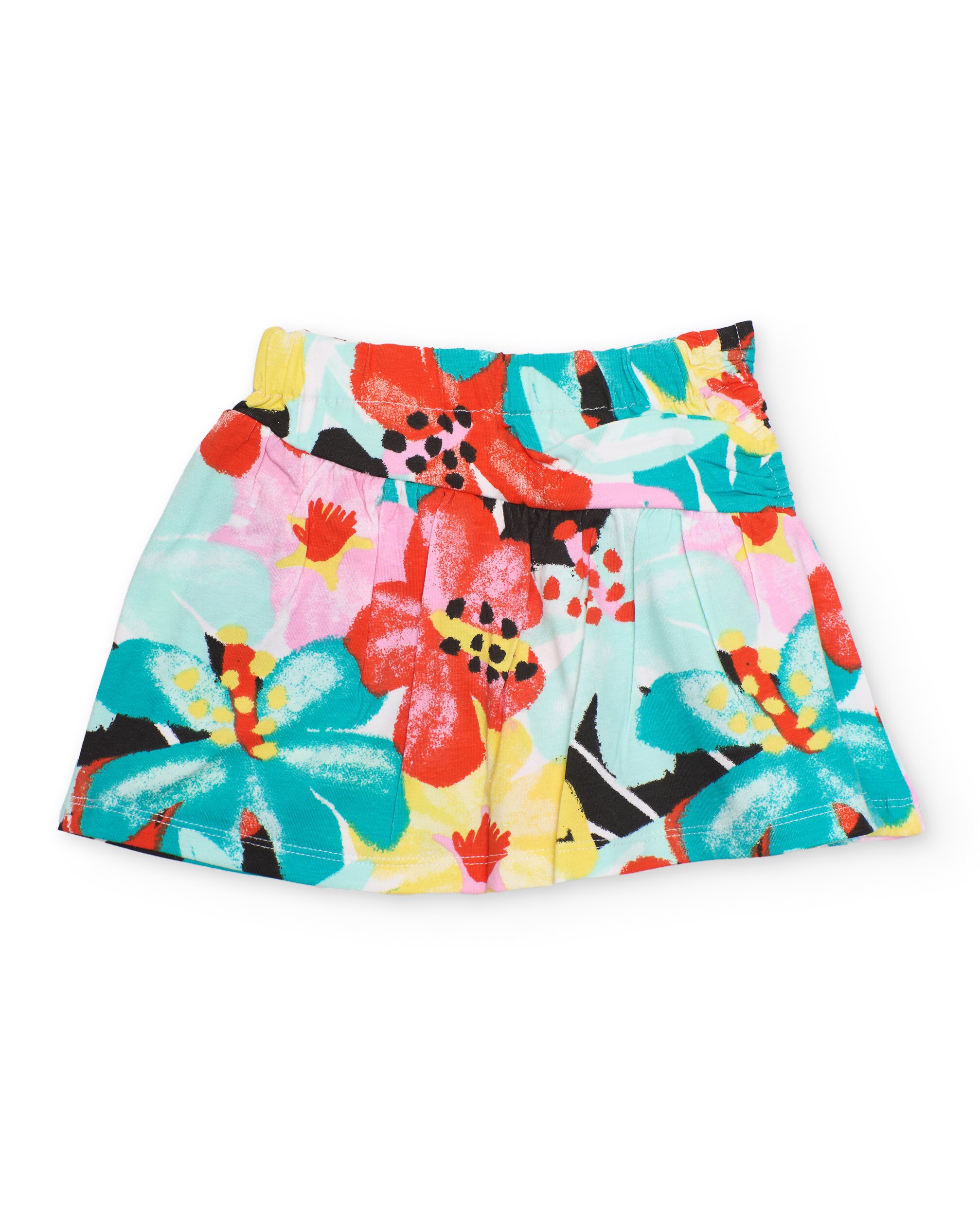 Conjunto Infantil de Malha e Design Floral Rosa-5