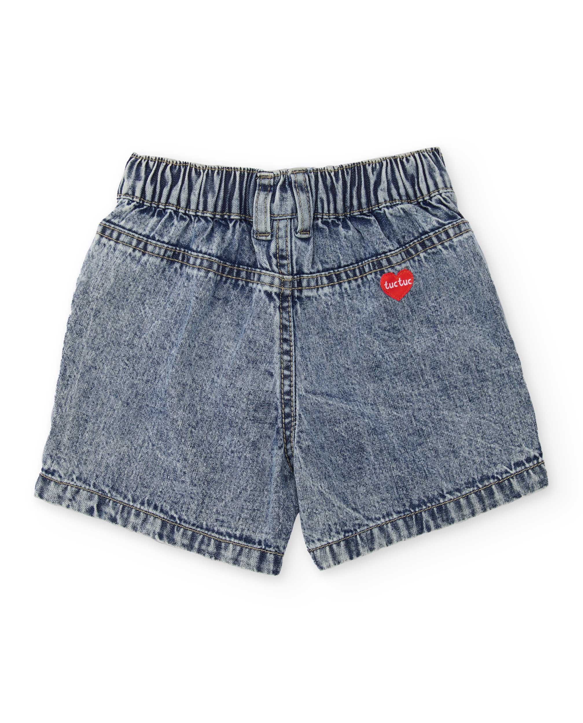 Short de Plana e Denim Azul denim-2