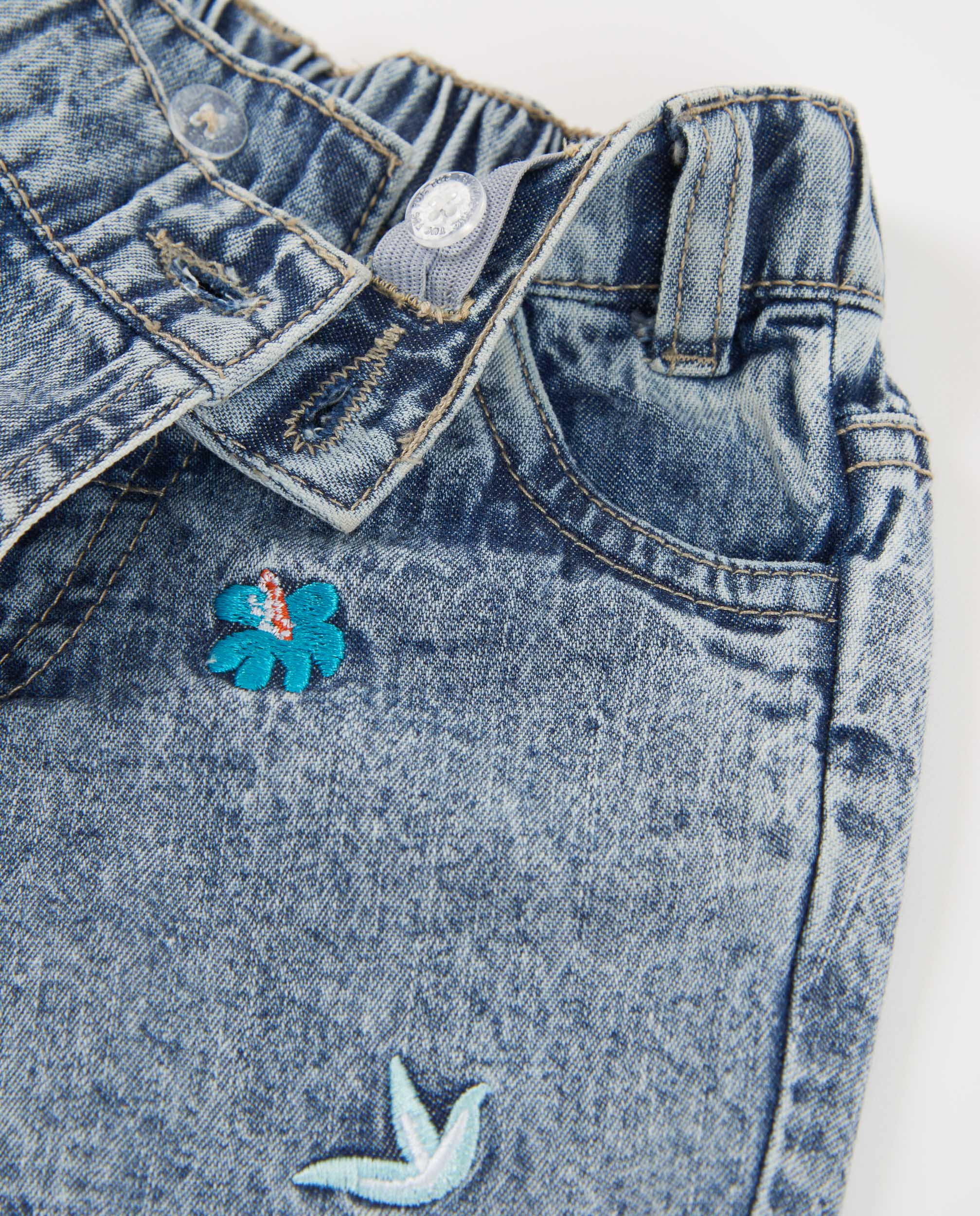 Short de Plana e Denim Azul denim-3