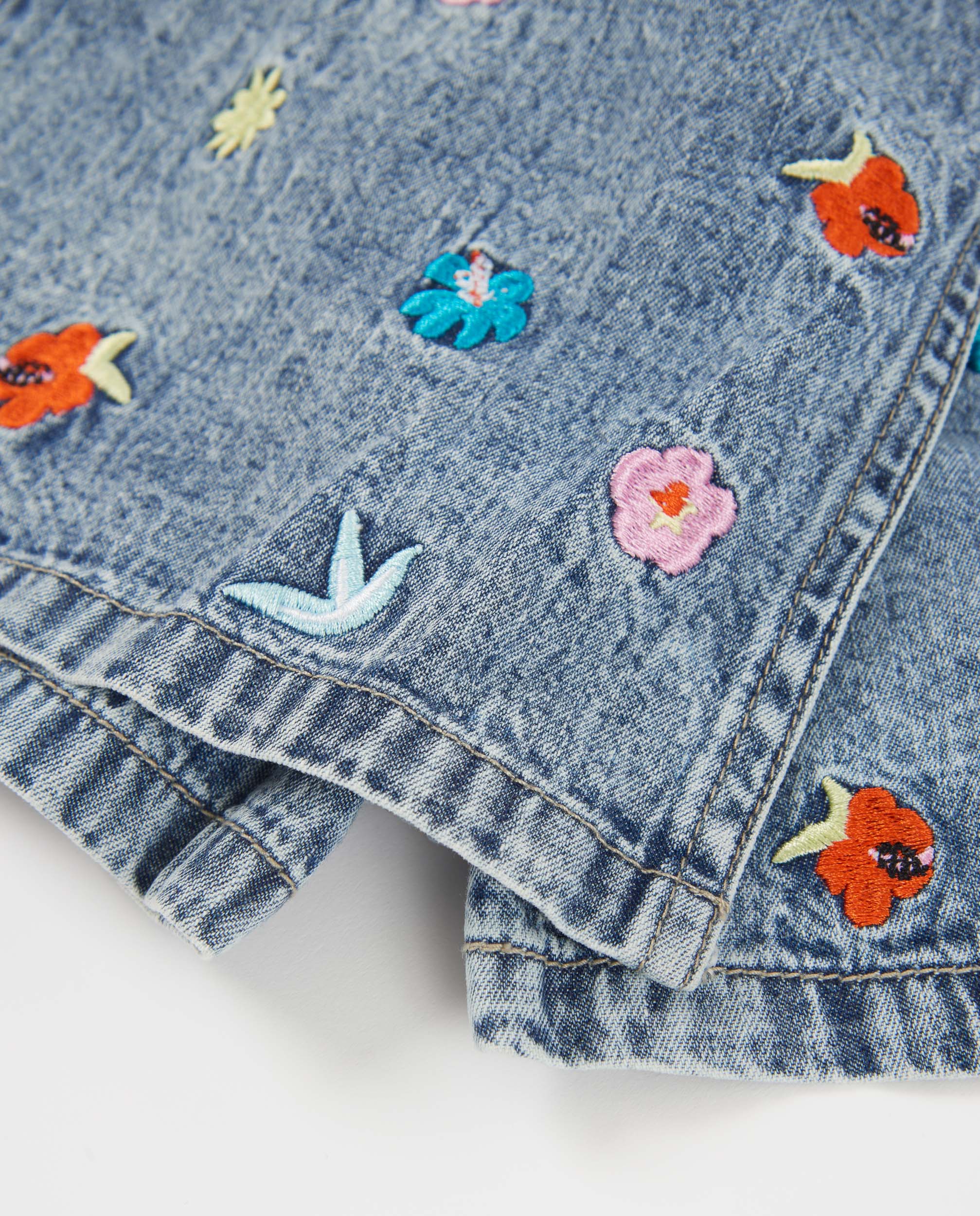 Short de Plana e Denim Azul denim-4