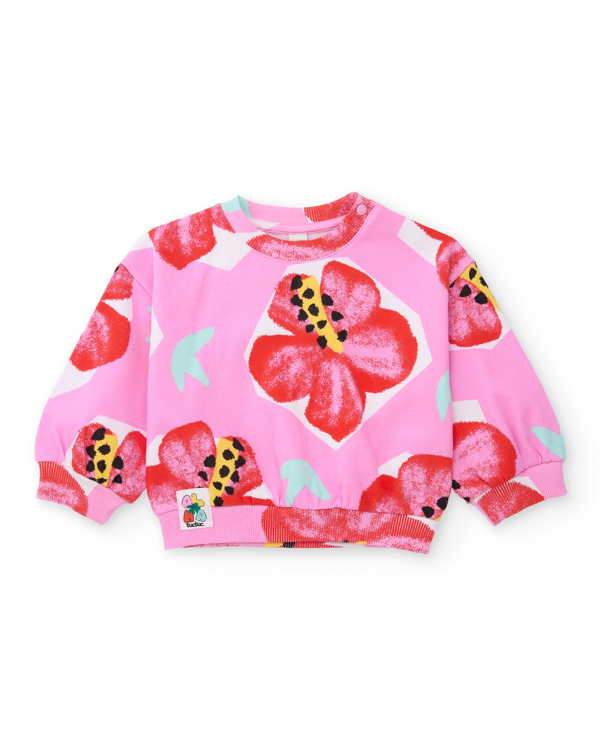 Imagem 0 de Sweatshirt Infantil de Malha e Estampado Floral