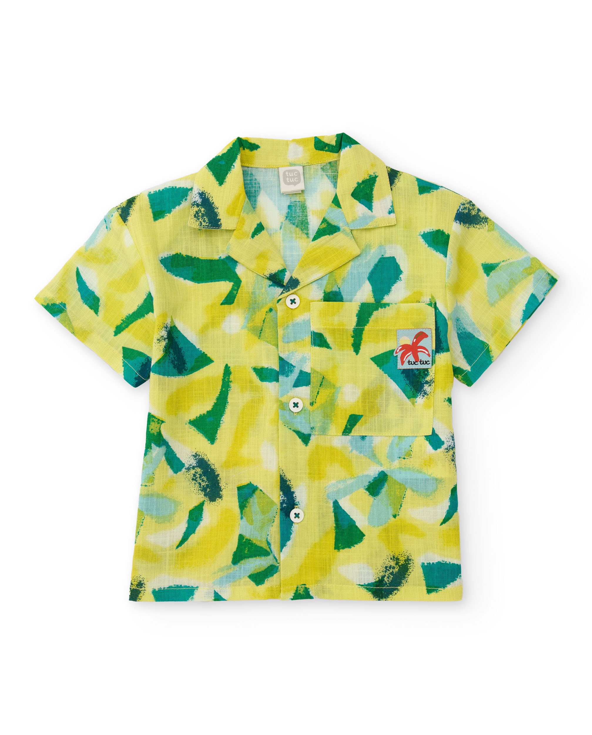 Imagem 0 de Camisa Infantil de Plana e Estampado Abstrato
