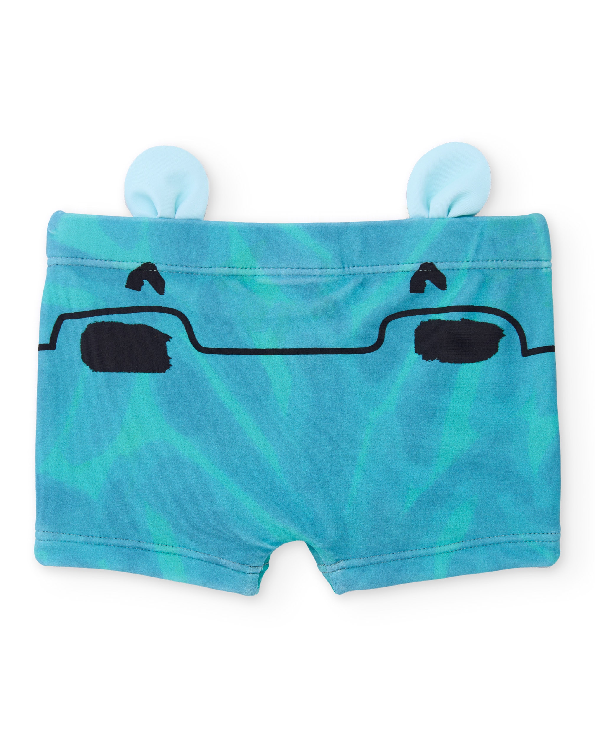 Fato de Banho Infantil de Malha com Orelhas Decorativas Tuc tuc Azul-turquesa-2