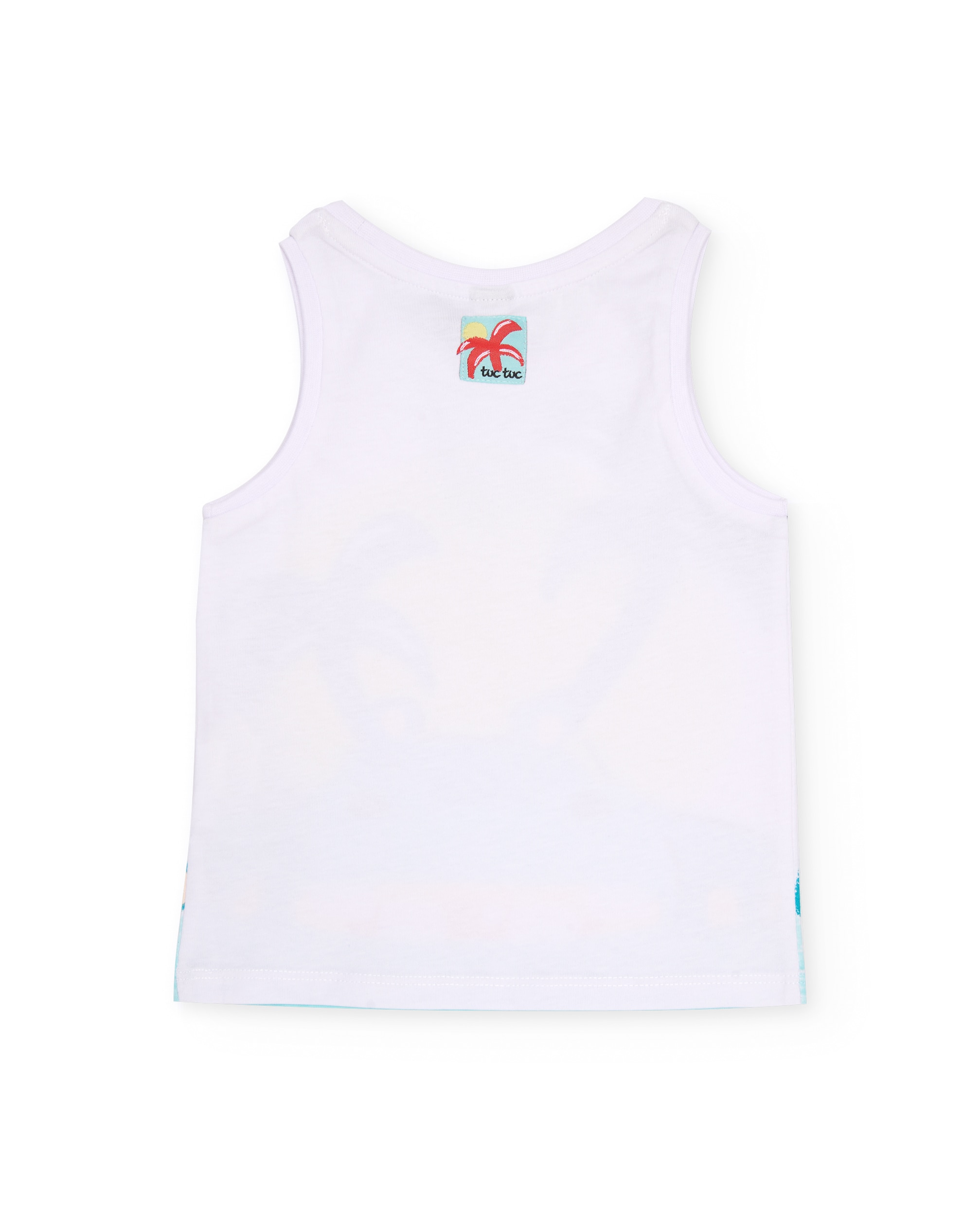 T-shirt Infantil de Malha de Alças Tuc tuc Branco-2