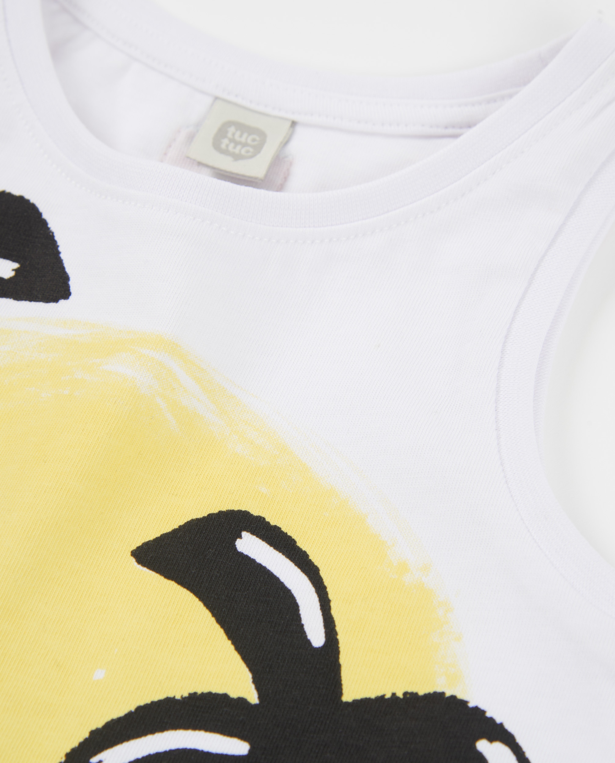 T-shirt Infantil de Malha de Alças Tuc tuc Branco-3