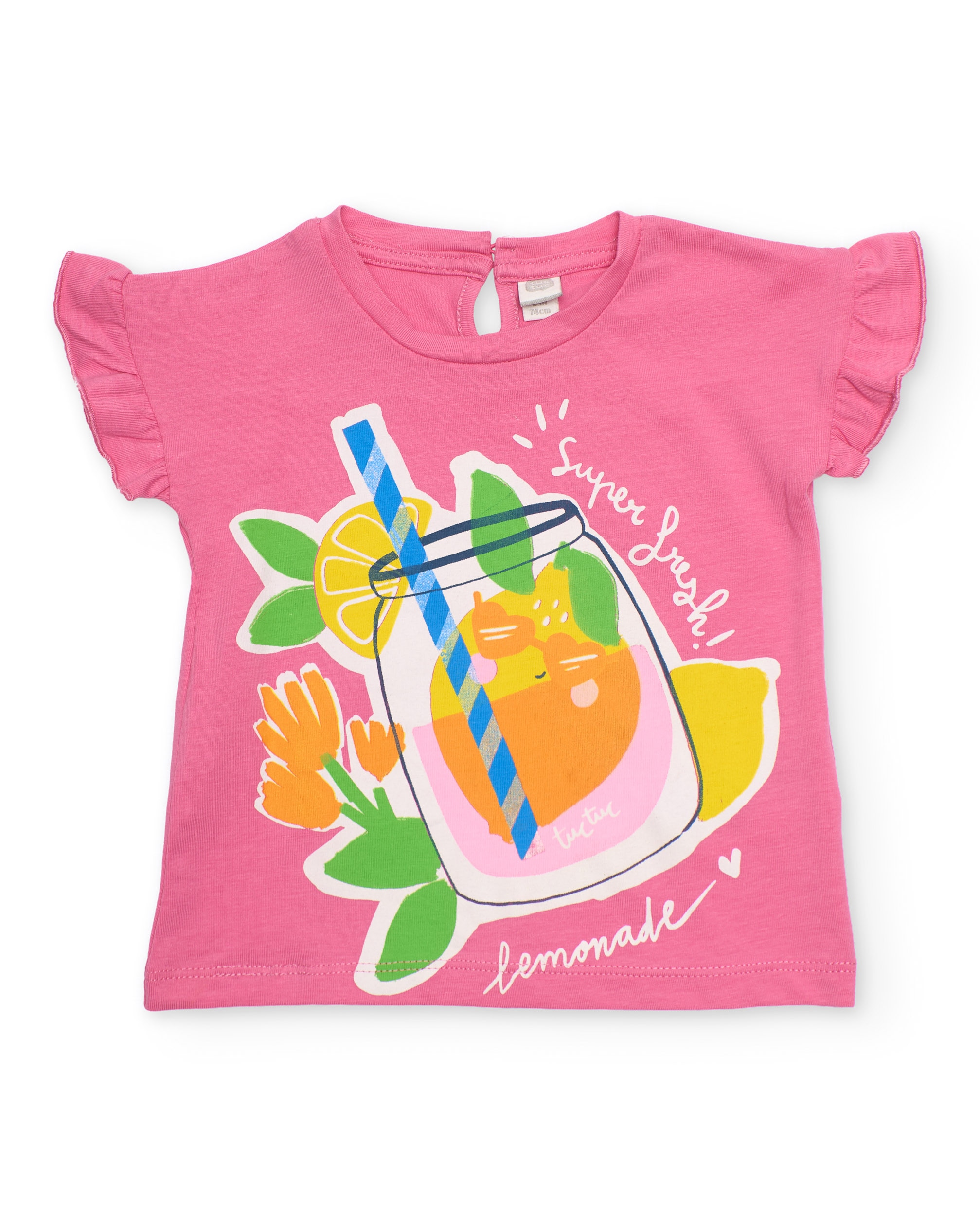 Imagem 0 de T-shirt Infantil de Malha com Motivo de Limonada