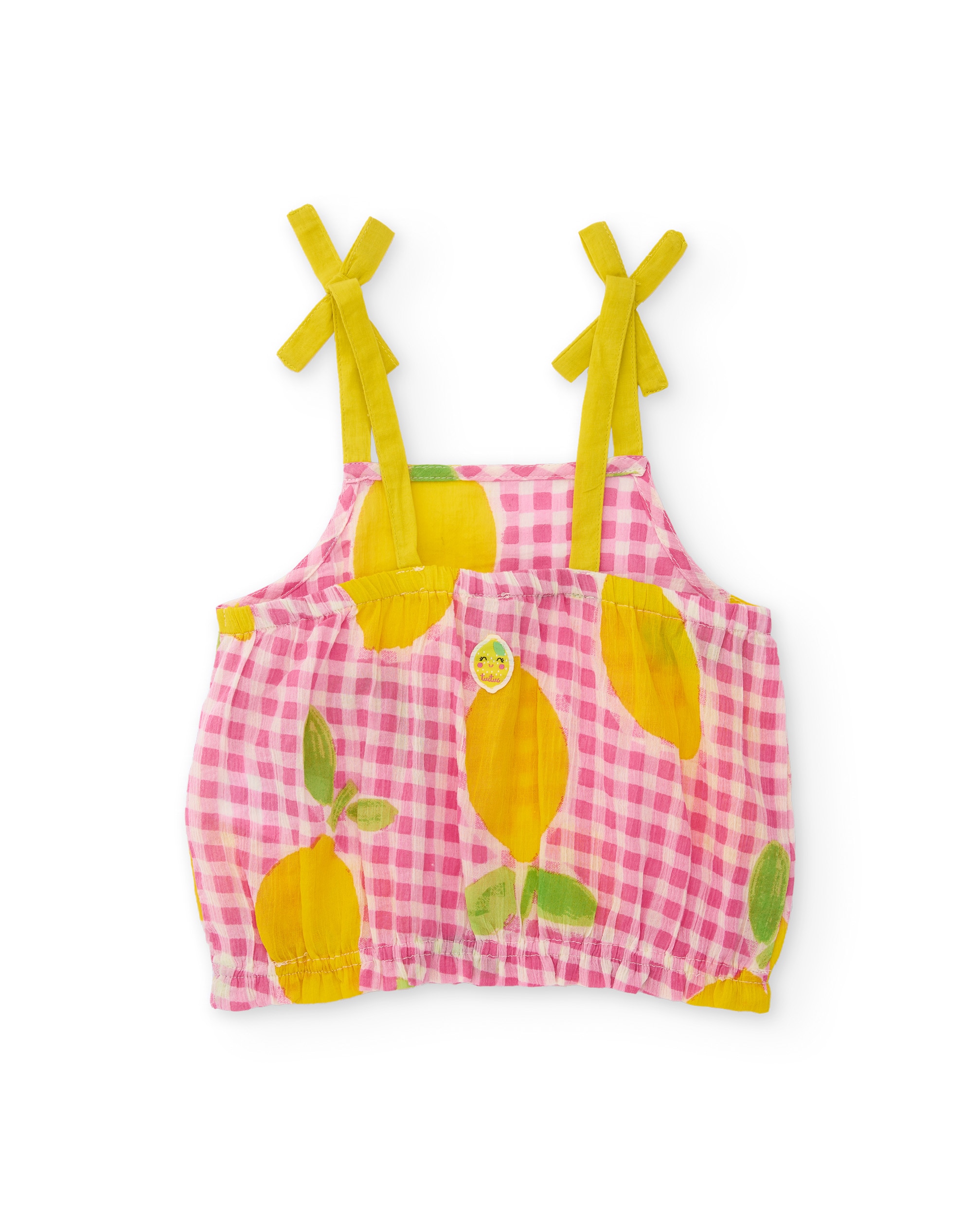 Conjunto Infantil de Plana e Design de Limões Rosa-4