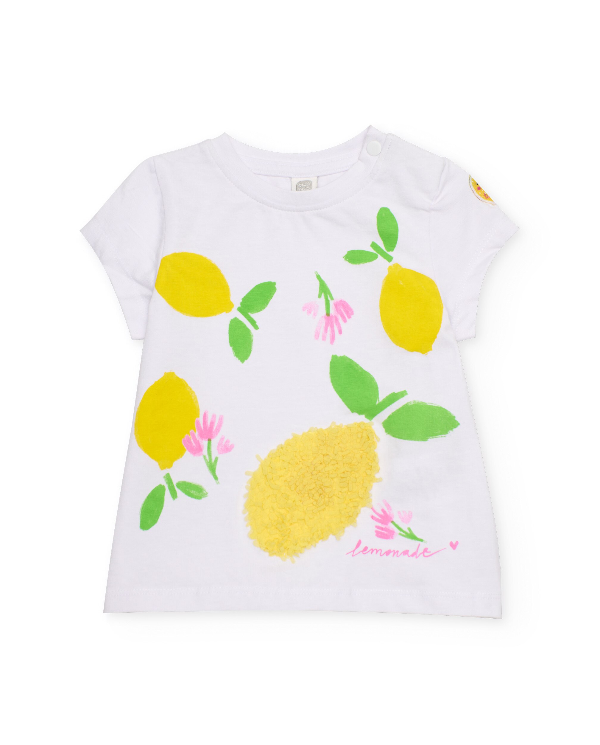 Conjunto Infantil de Malha de Três Peças Tuc tuc Branco-2