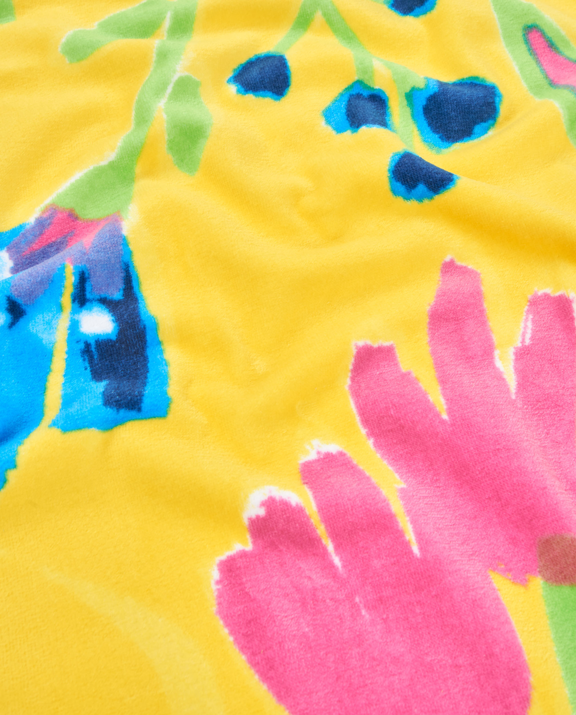 Toalha Infantil de Malha e Estampado Floral Tuc tuc Amarelo-3