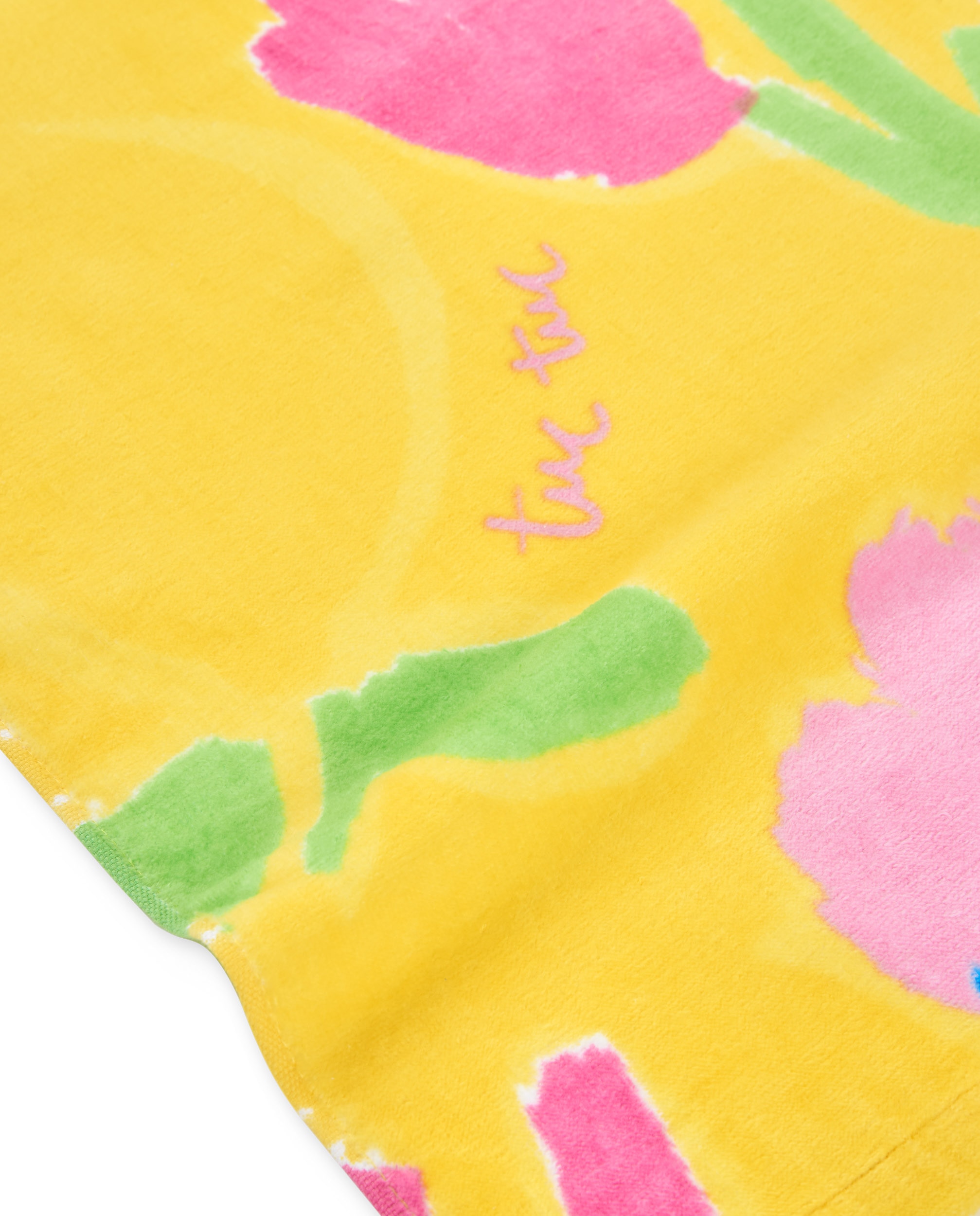 Toalha Infantil de Malha e Estampado Floral Tuc tuc Amarelo-4