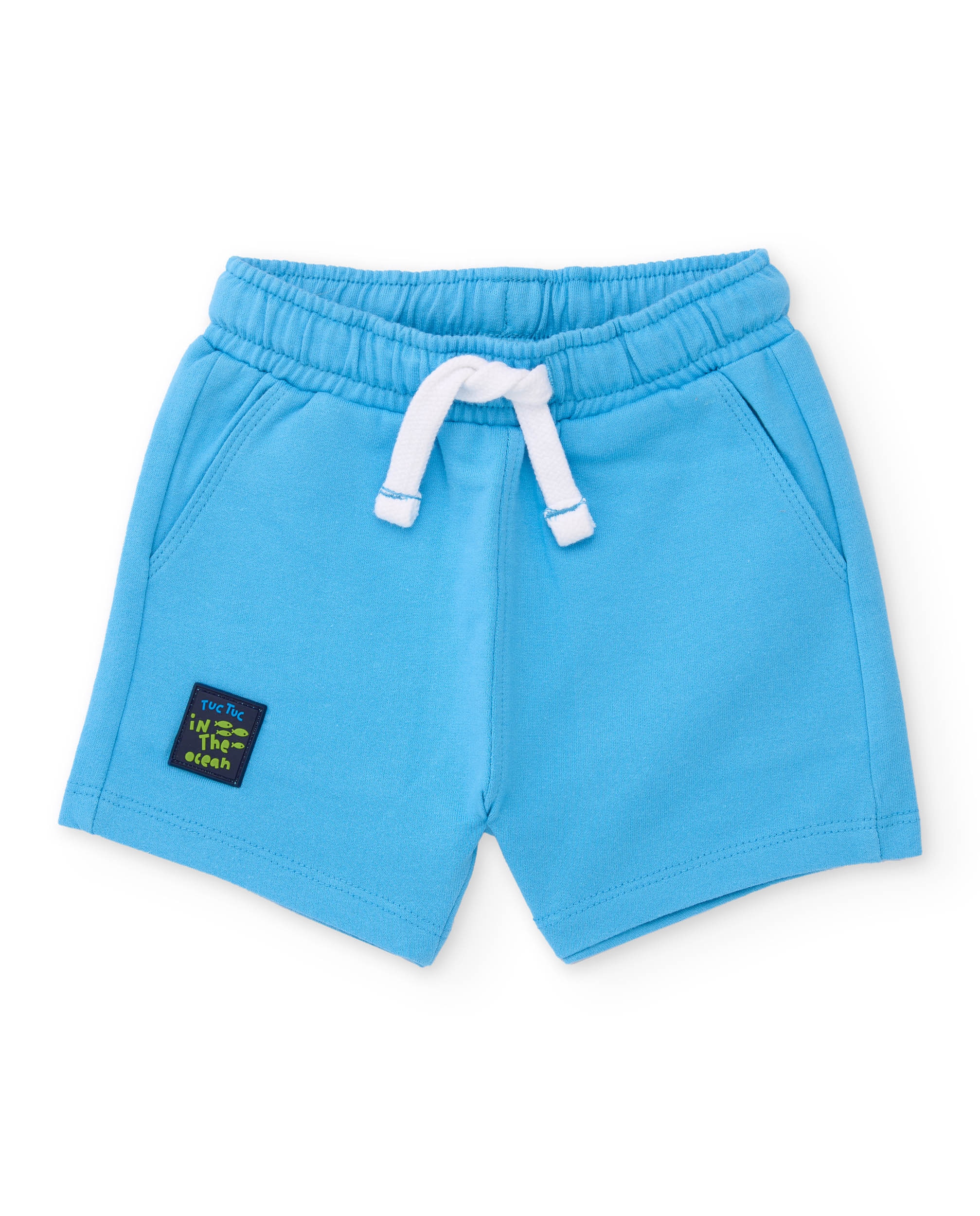 Conjunto Infantil de Malha com Design Peixe Luminoso Azul-3