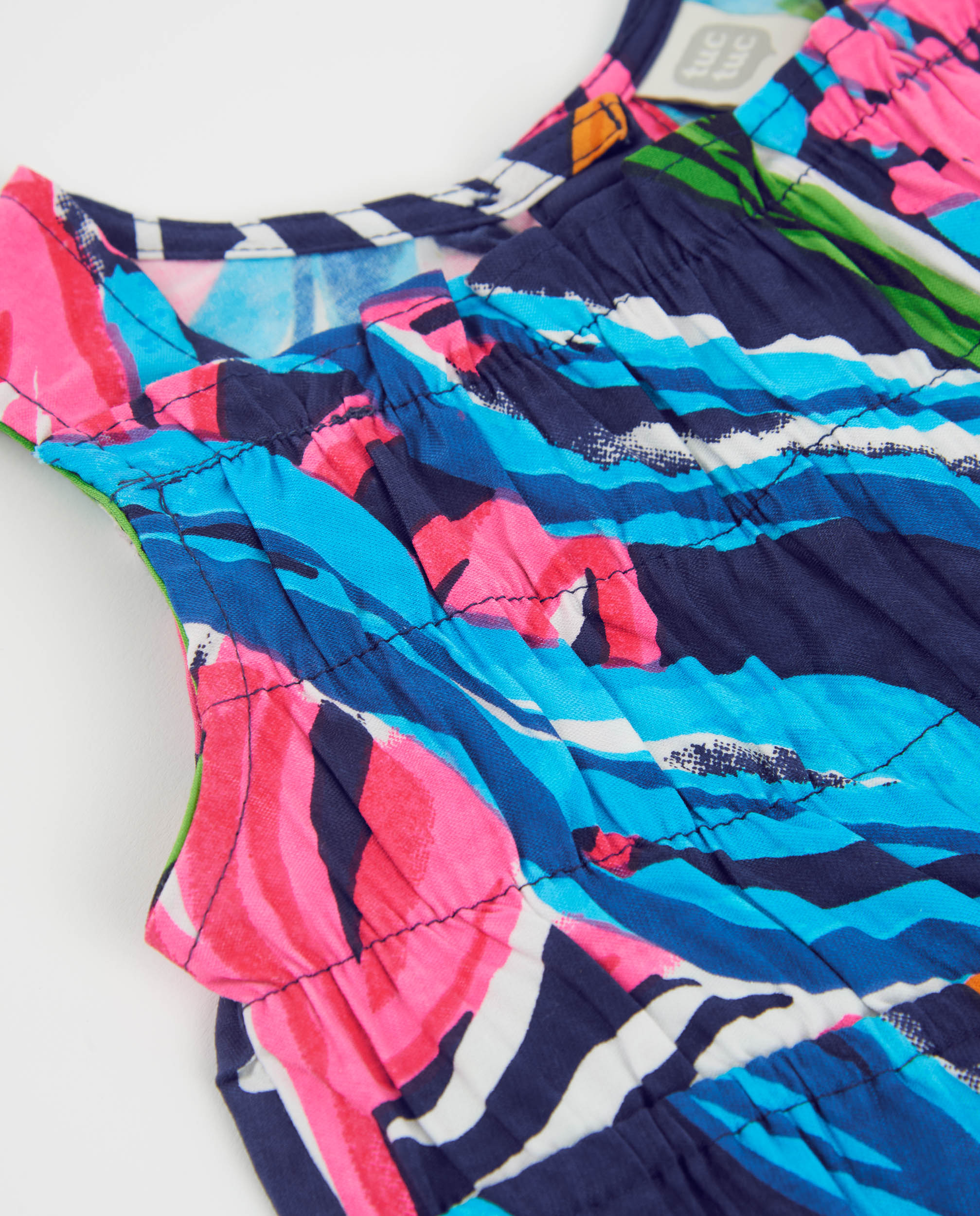 Macacão Infantil de Plana com Estampado Marinho Azul-marinho-3