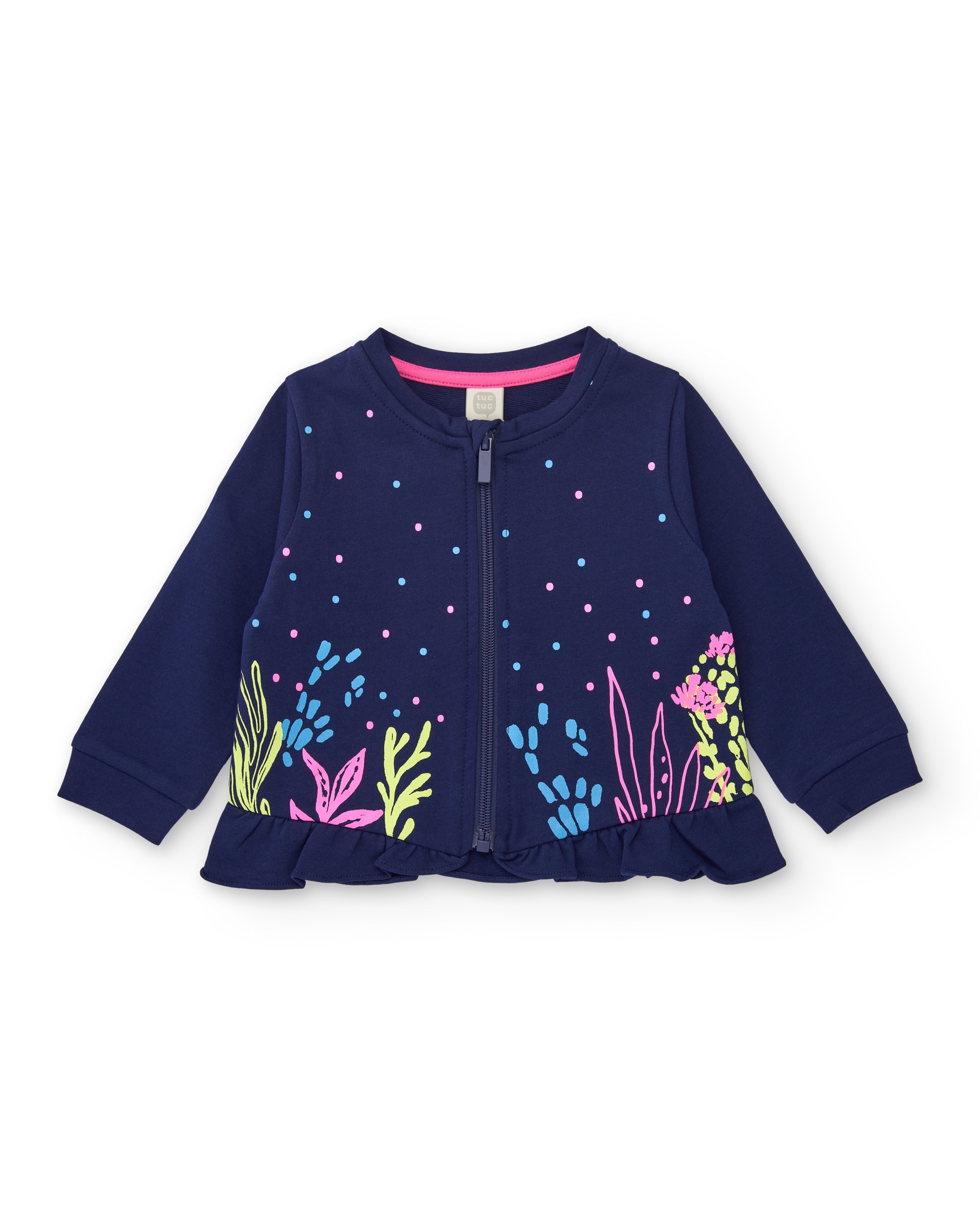 Imagem 0 de Sweat Infantil de Malha e Bainha com Folho