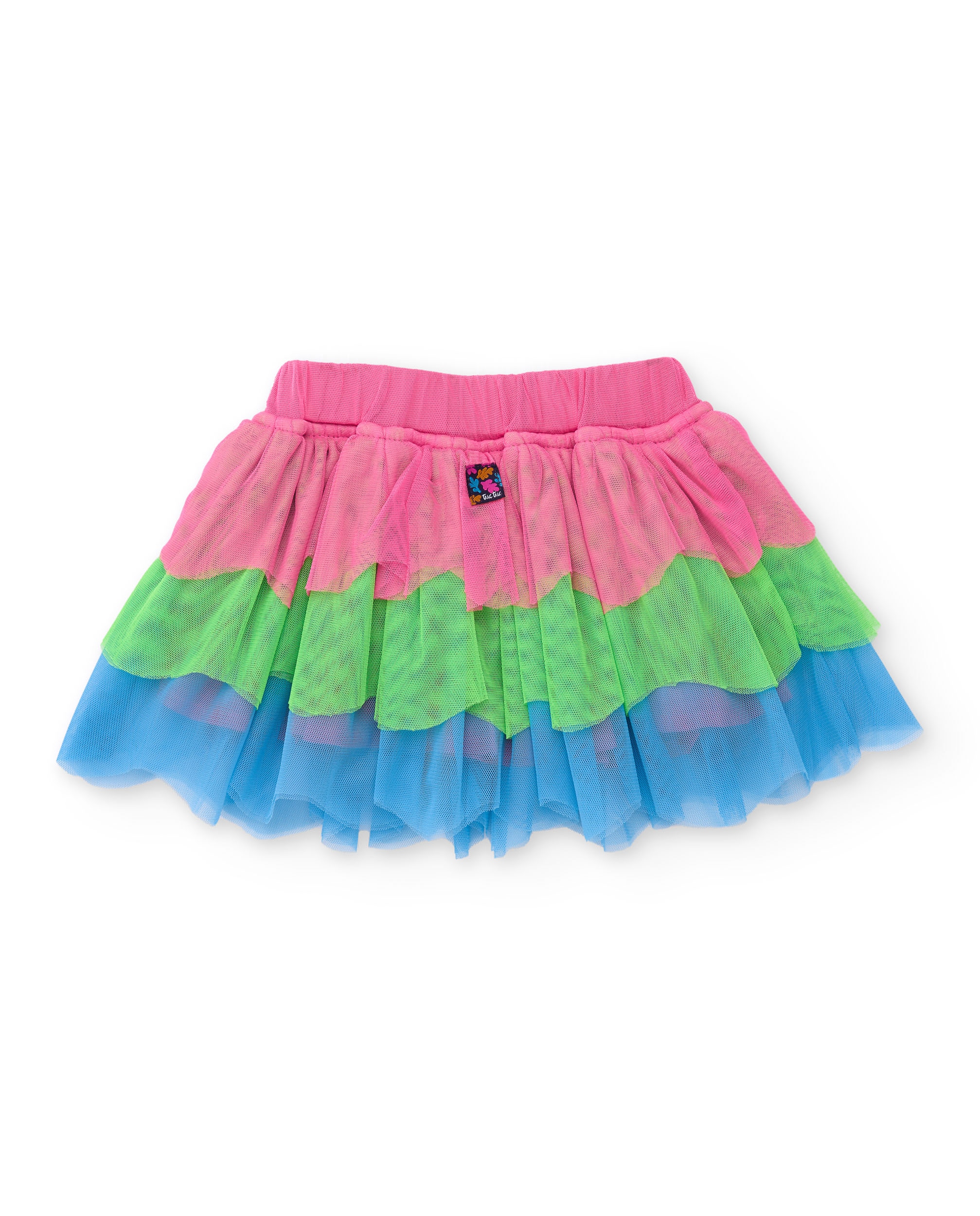 Saia Infantil de Plana com Capas de Tule Multicolor-2
