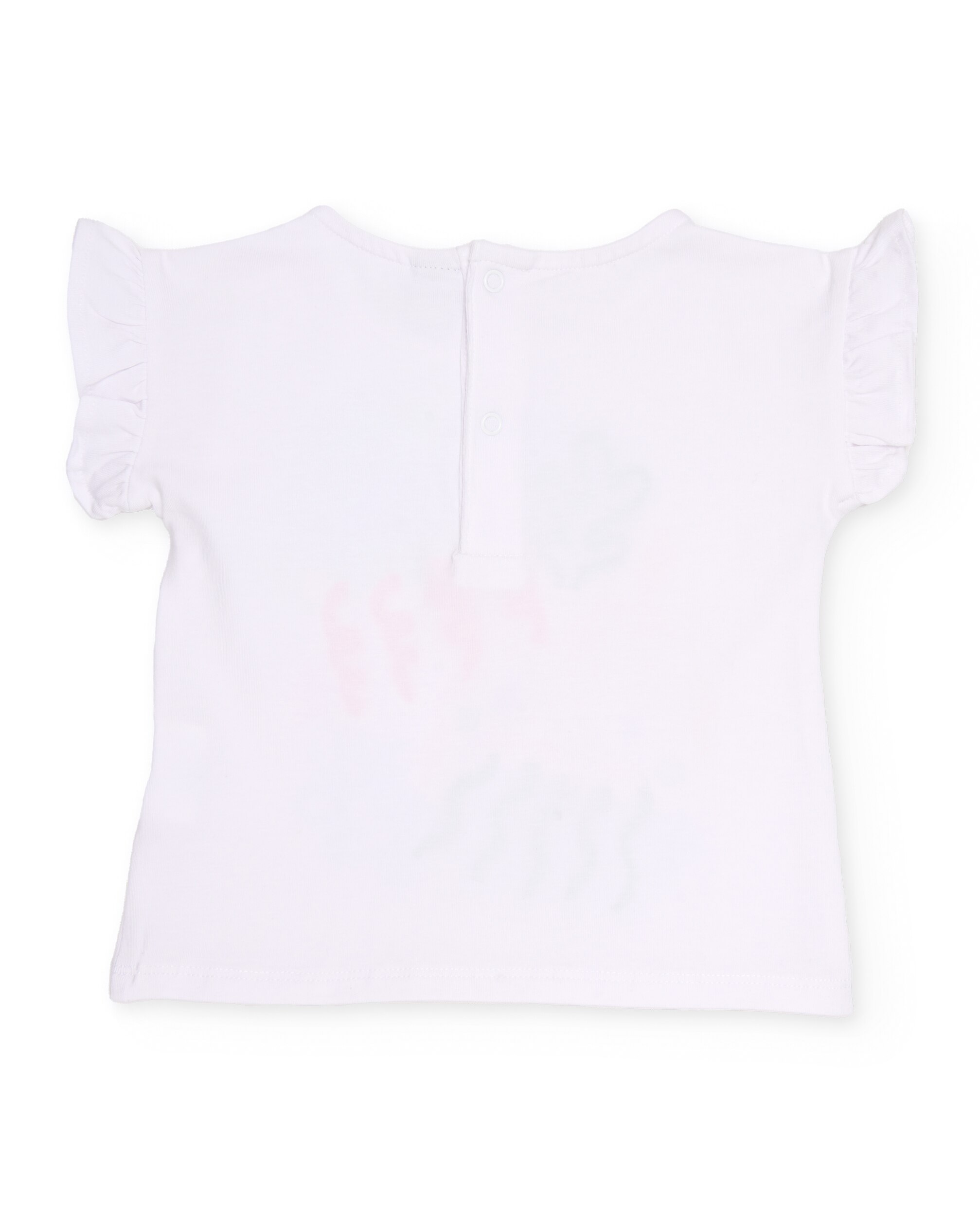 Conjunto Infantil de Malha com Design de Medusas Branco-4