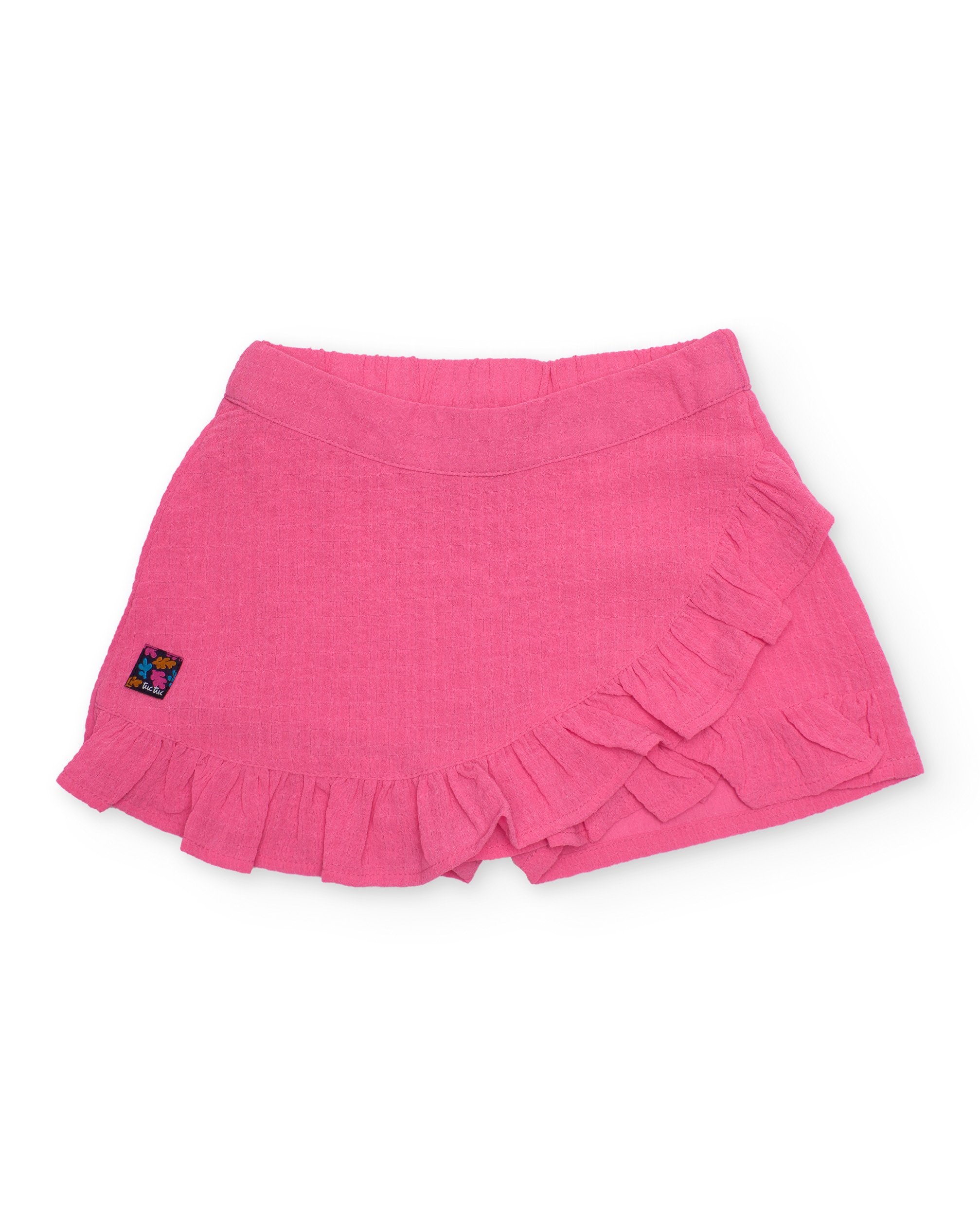 Saia Infantil de Plana e Design Cruzado Rosa-1