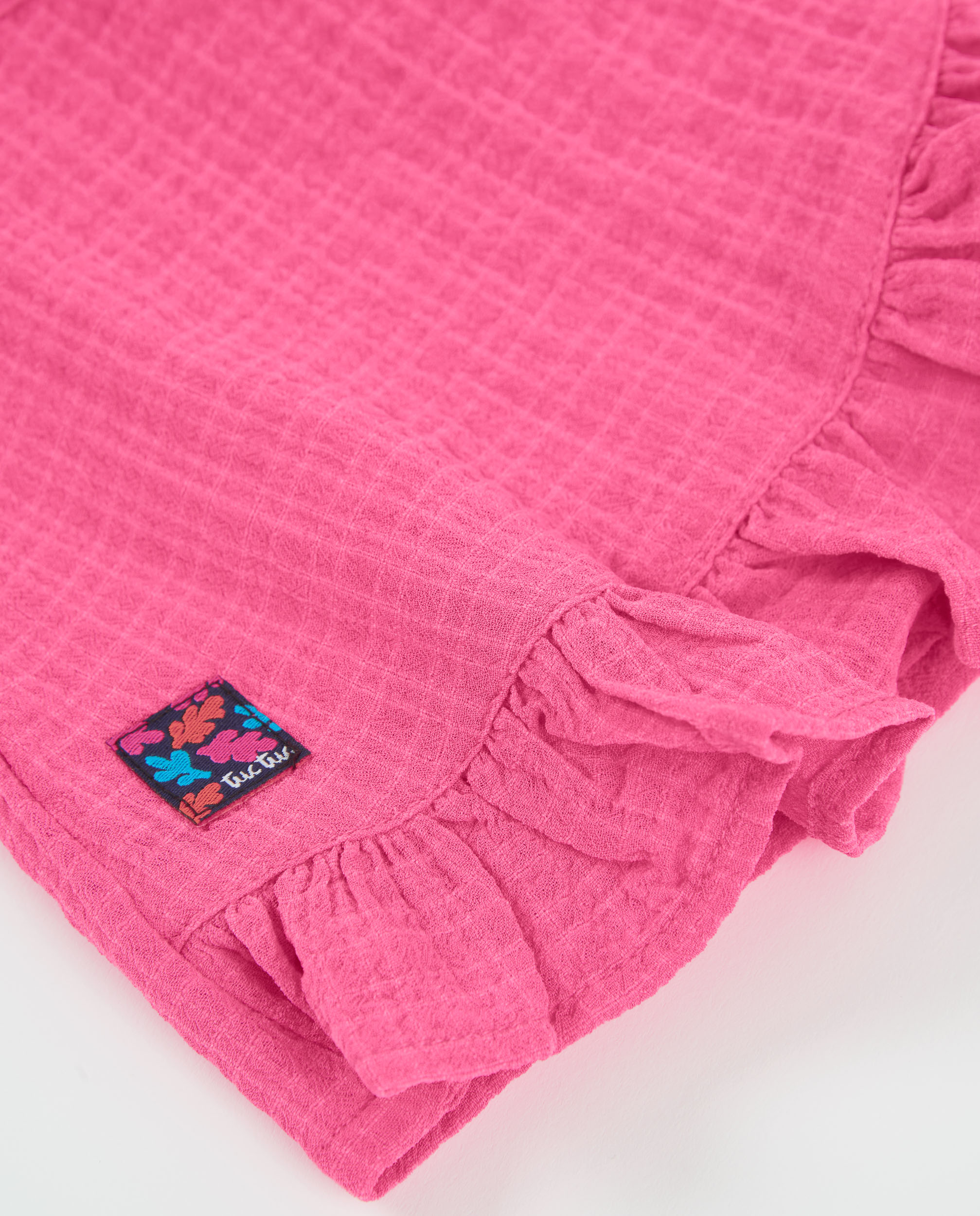 Saia Infantil de Plana e Design Cruzado Rosa-4
