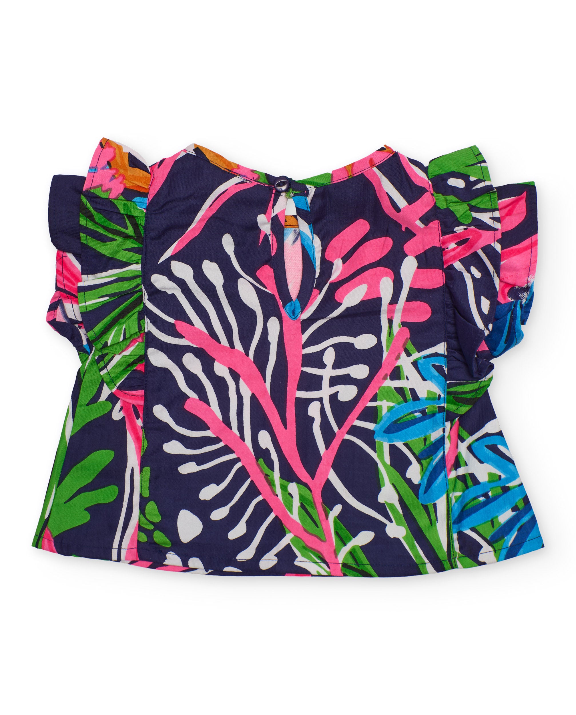 Blusa Infantil de Plana com Fecho nas Costas Marinho-3