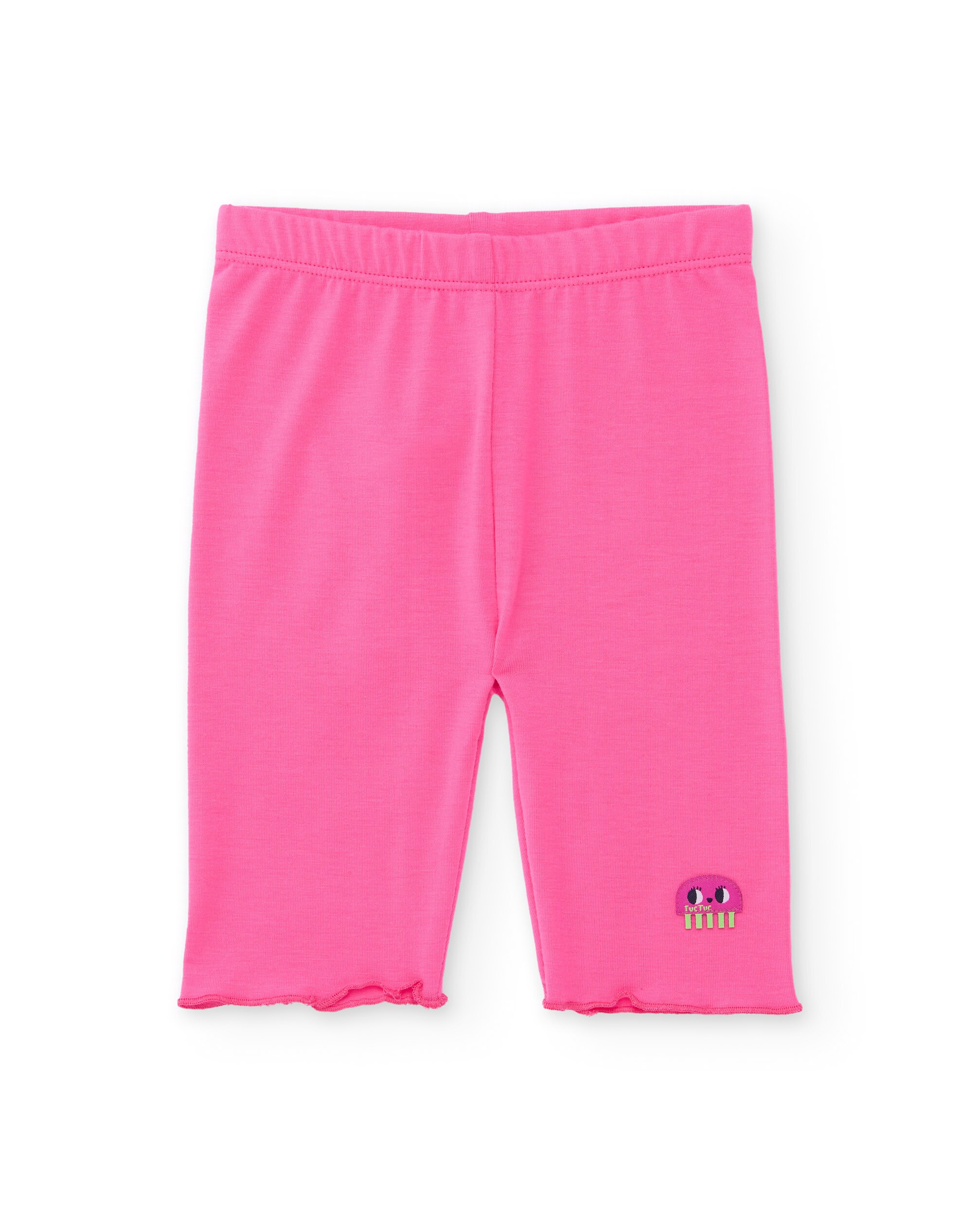 Conjunto Infantil de Malha com Estampado Fundo Marinho Tuc tuc Rosa-3