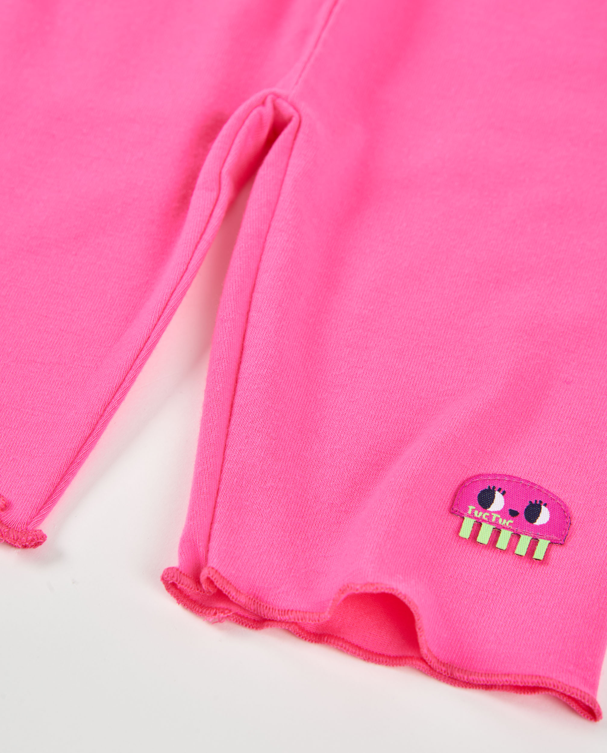 Leggings Infantil de Malha com Motivo Bordado Tuc tuc Rosa-4