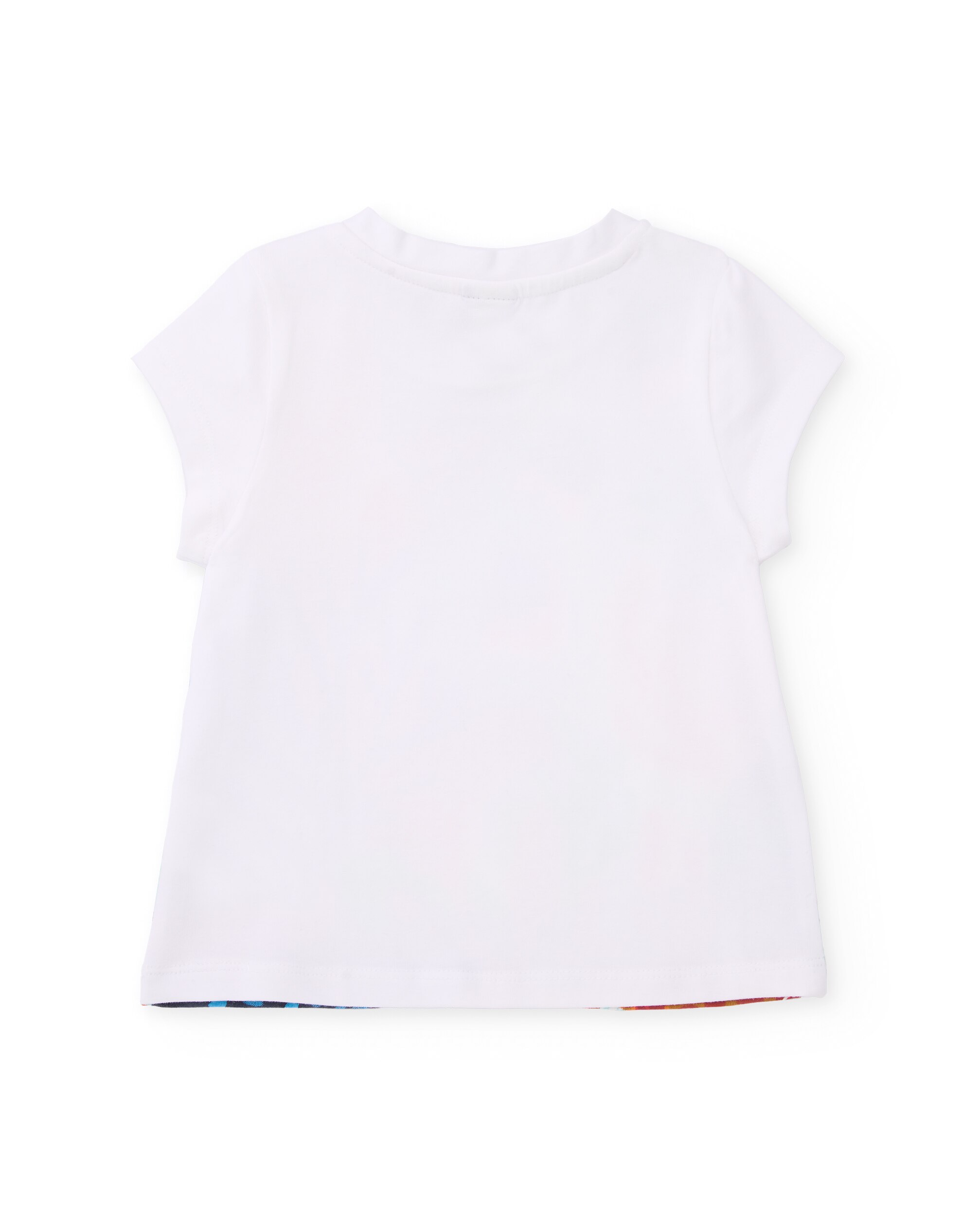 T-shirt Infantil de Malha com Grande Estampado Tuc tuc Branco-2