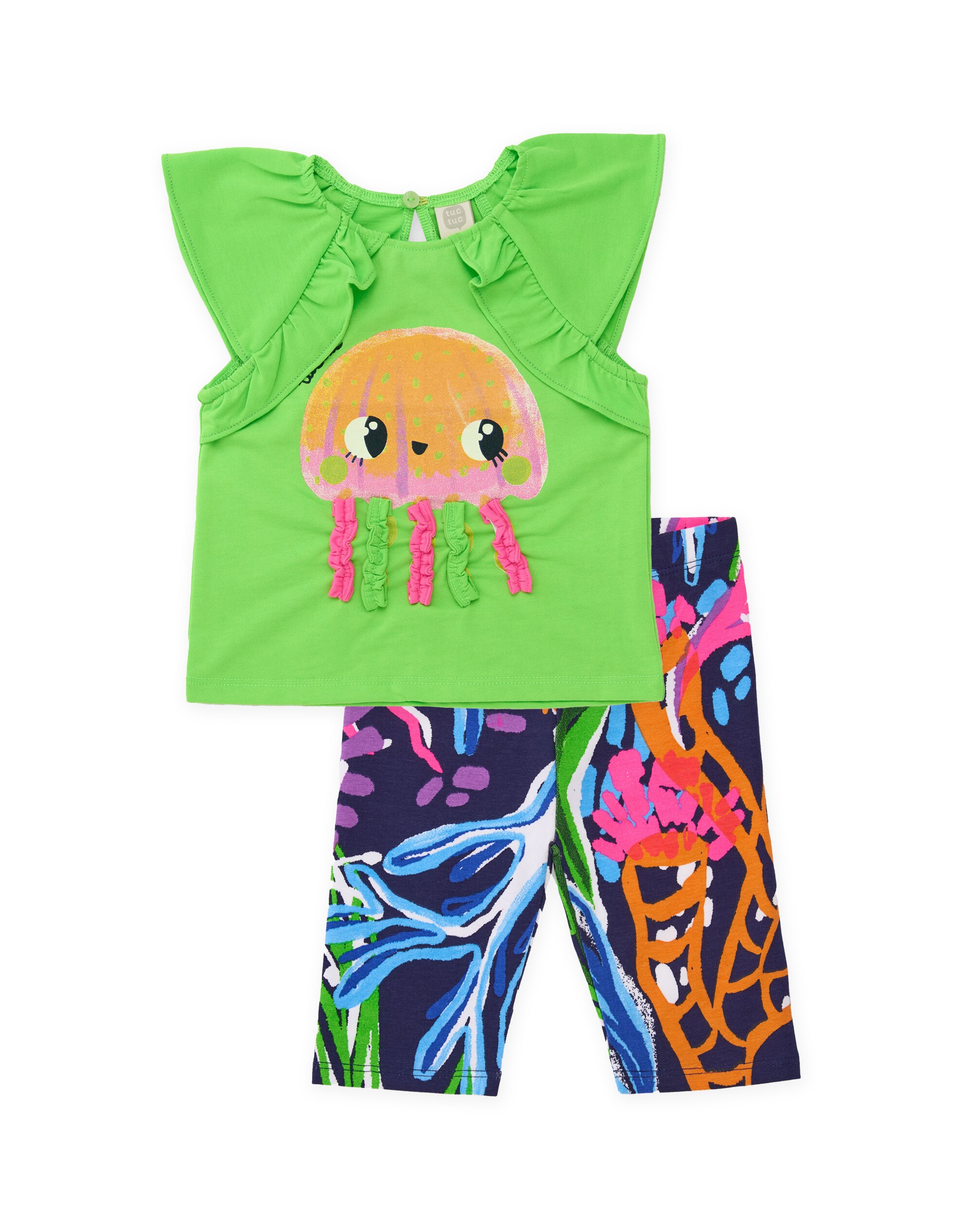 Imagem 0 de Conjunto Infantil de Malha e Apliques em Relevo
