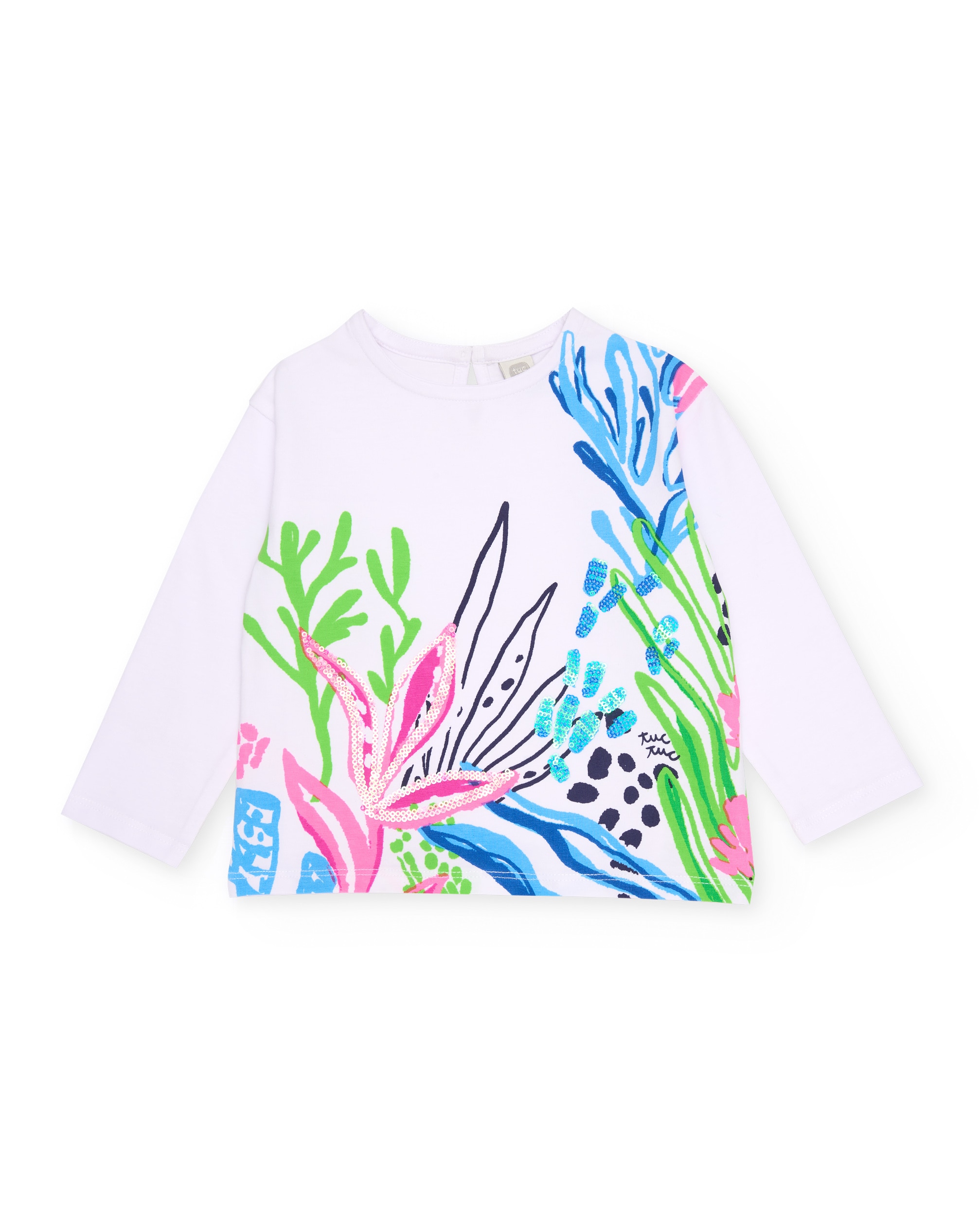 Imagem 0 de T-shirt Infantil de Malha com Detalhes Brilhantes
