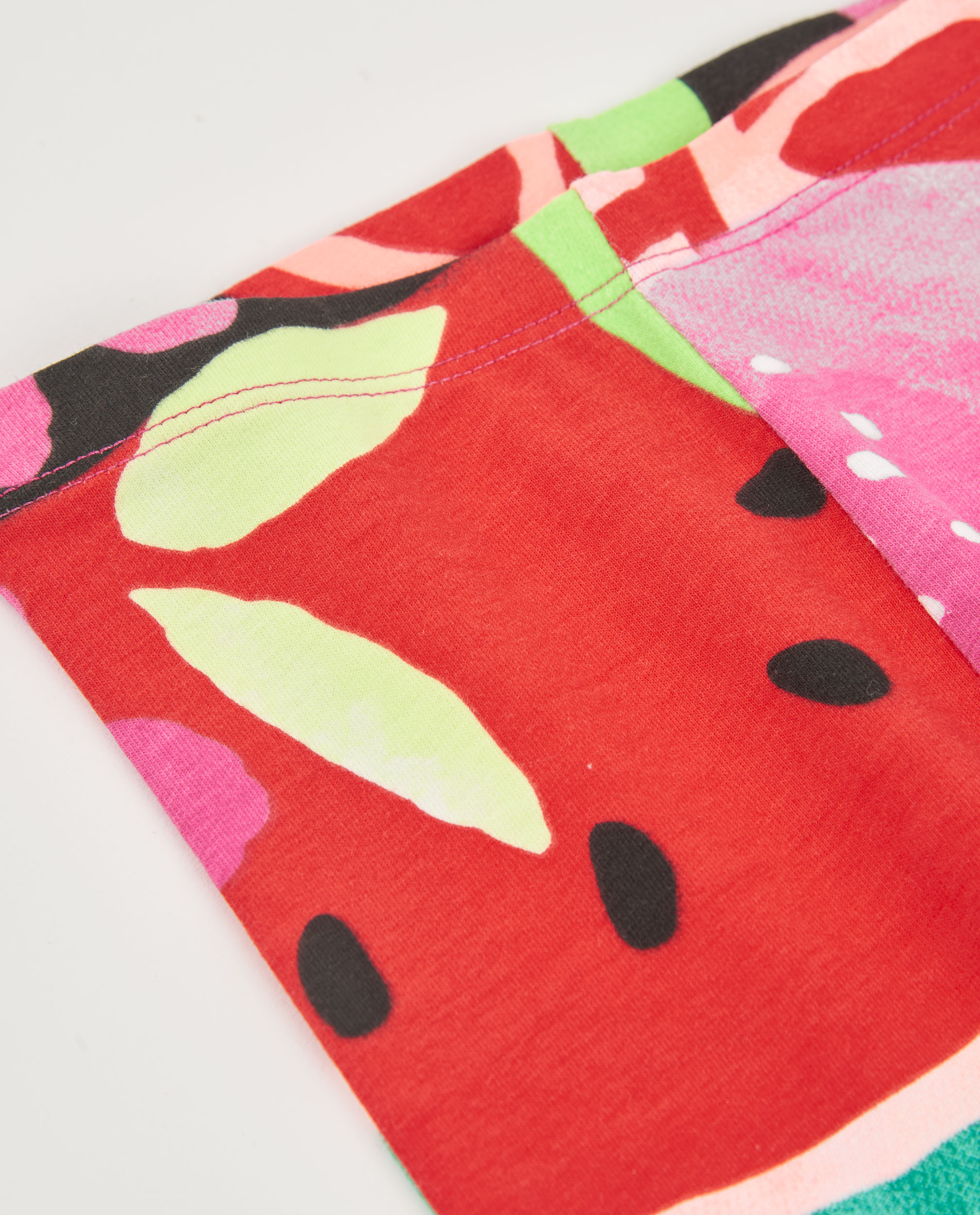 Leggings de Malha com Design de Frutas Multicolor-3
