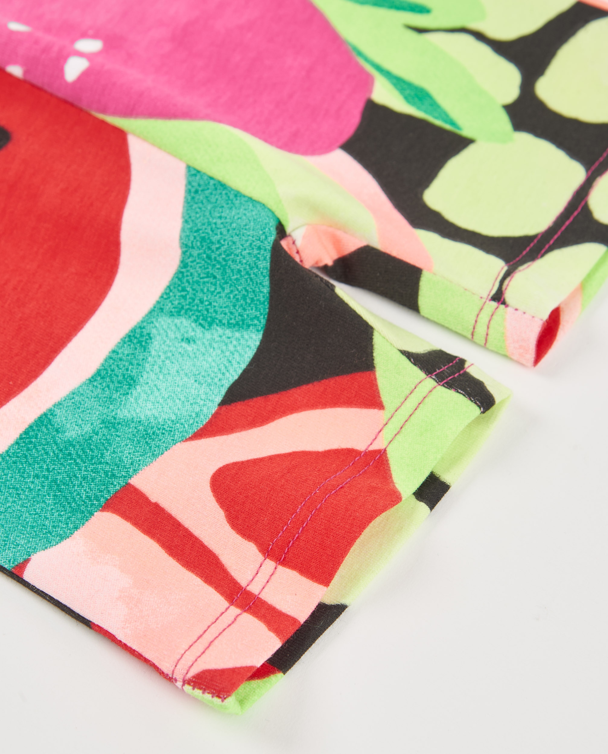 Leggings de Malha com Design de Frutas Multicolor-4