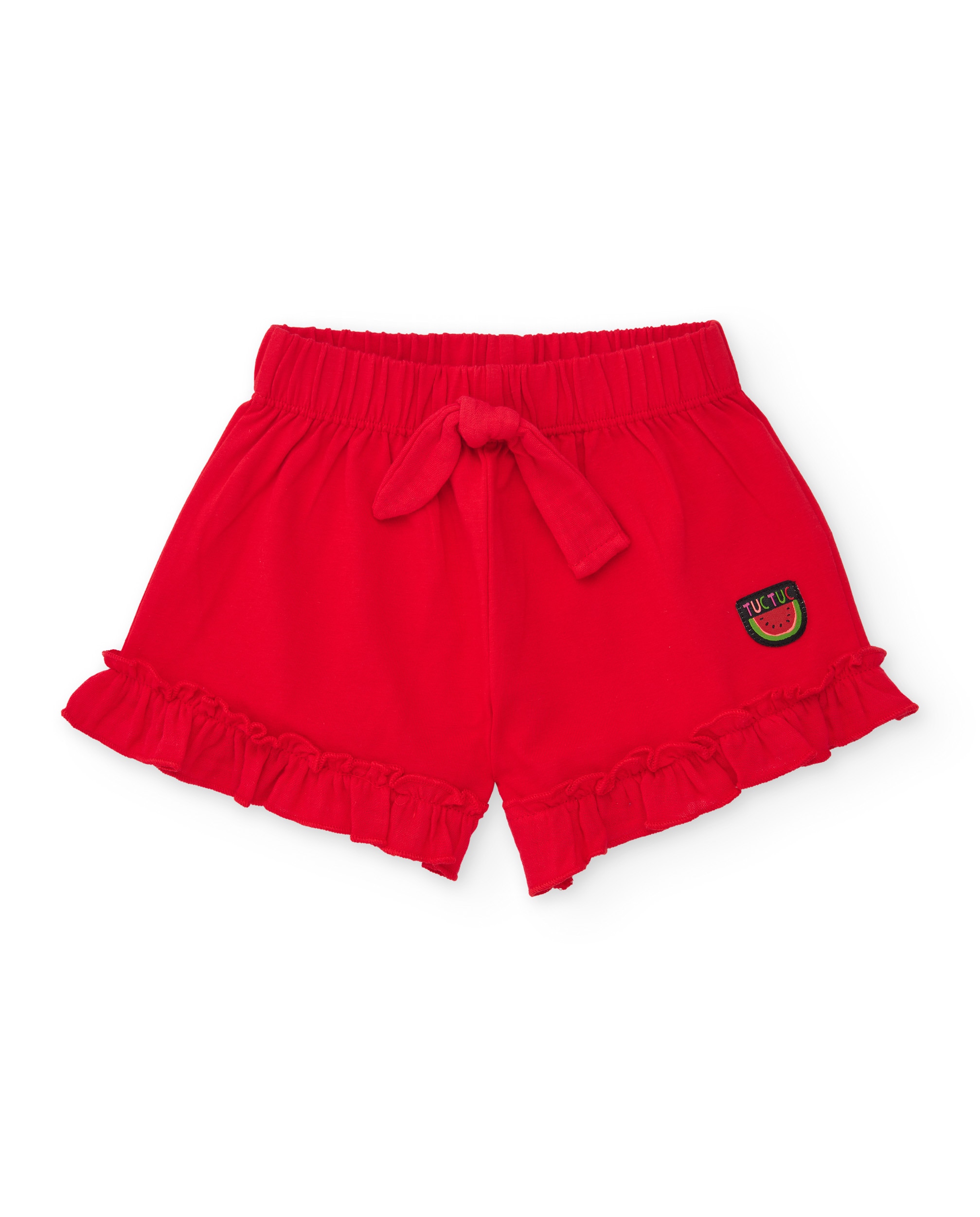 Imagem 0 de Short Infantil de Malha e Folho na Bainha