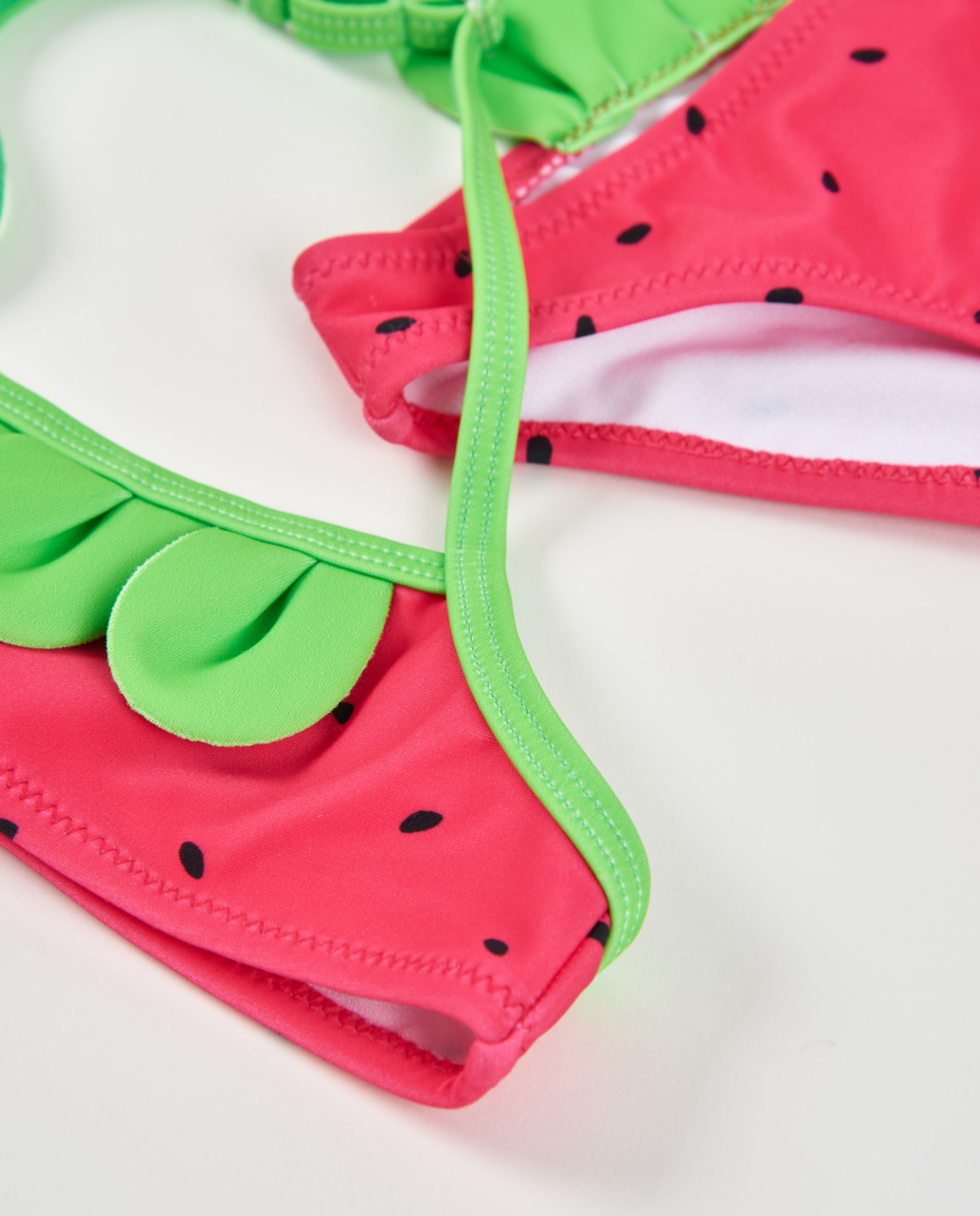 Biquíni Infantil de Malha com Folhinhas em Relevo Tuc tuc Vermelho-3