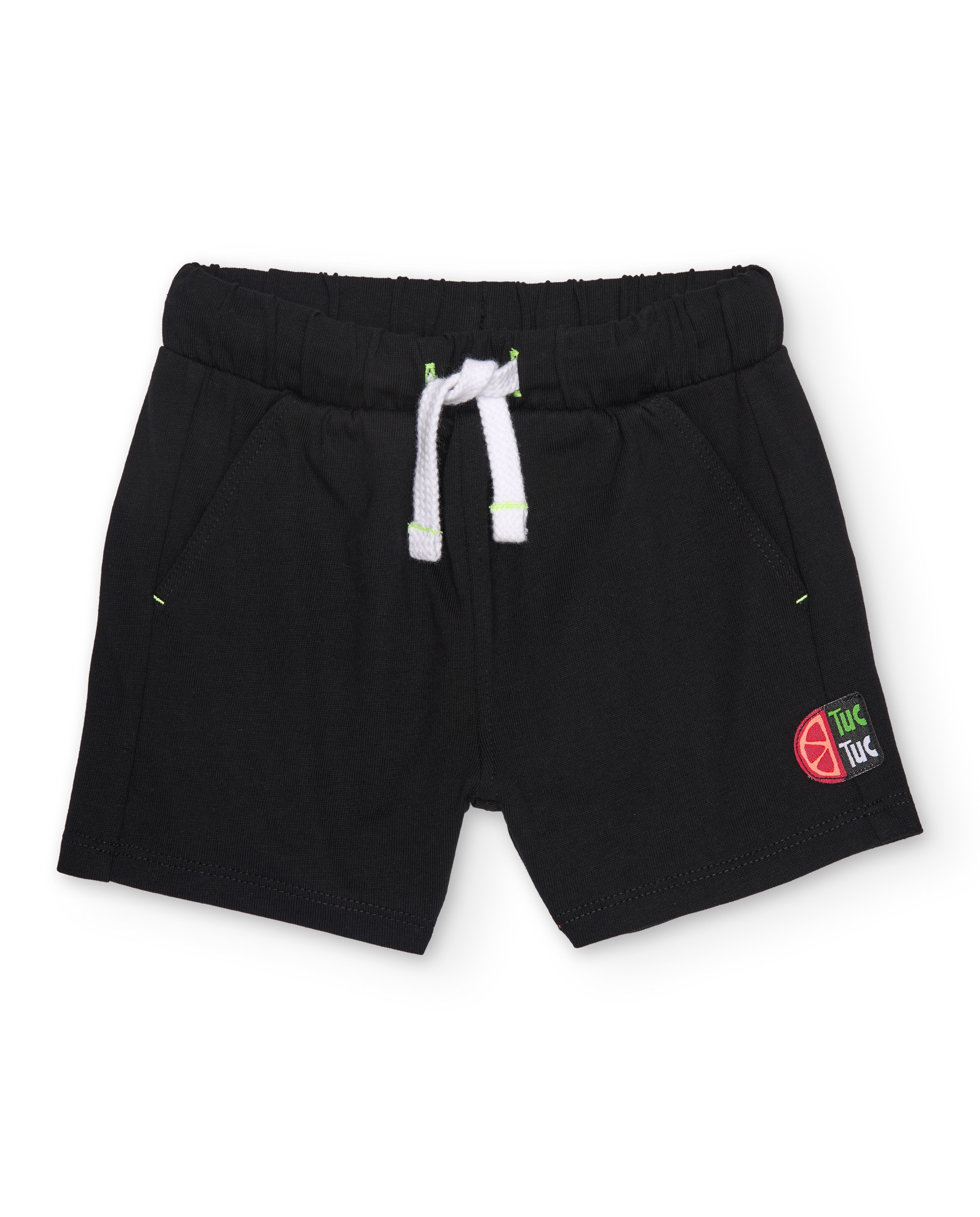 Conjunto Infantil de Malha com Estampado Frontal Grande Branco-3