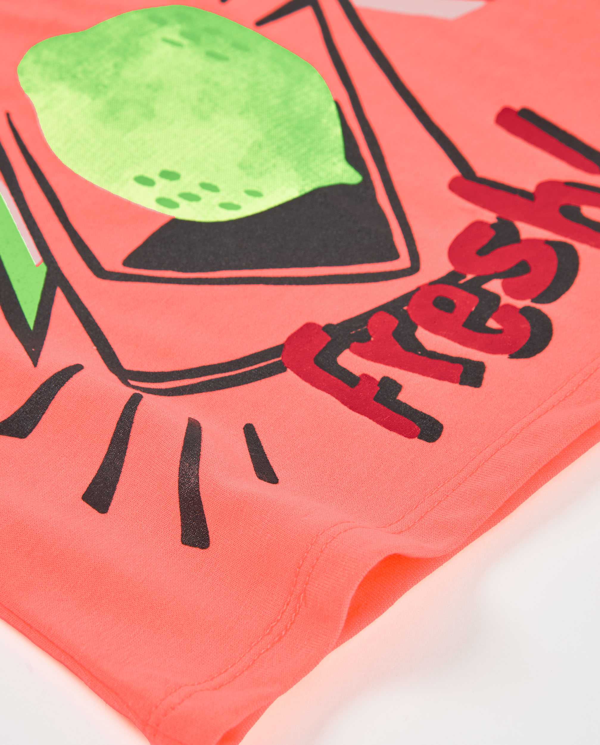T-shirt Infantil de Malha com Motivo Estilo Pop Tuc tuc Laranja-4