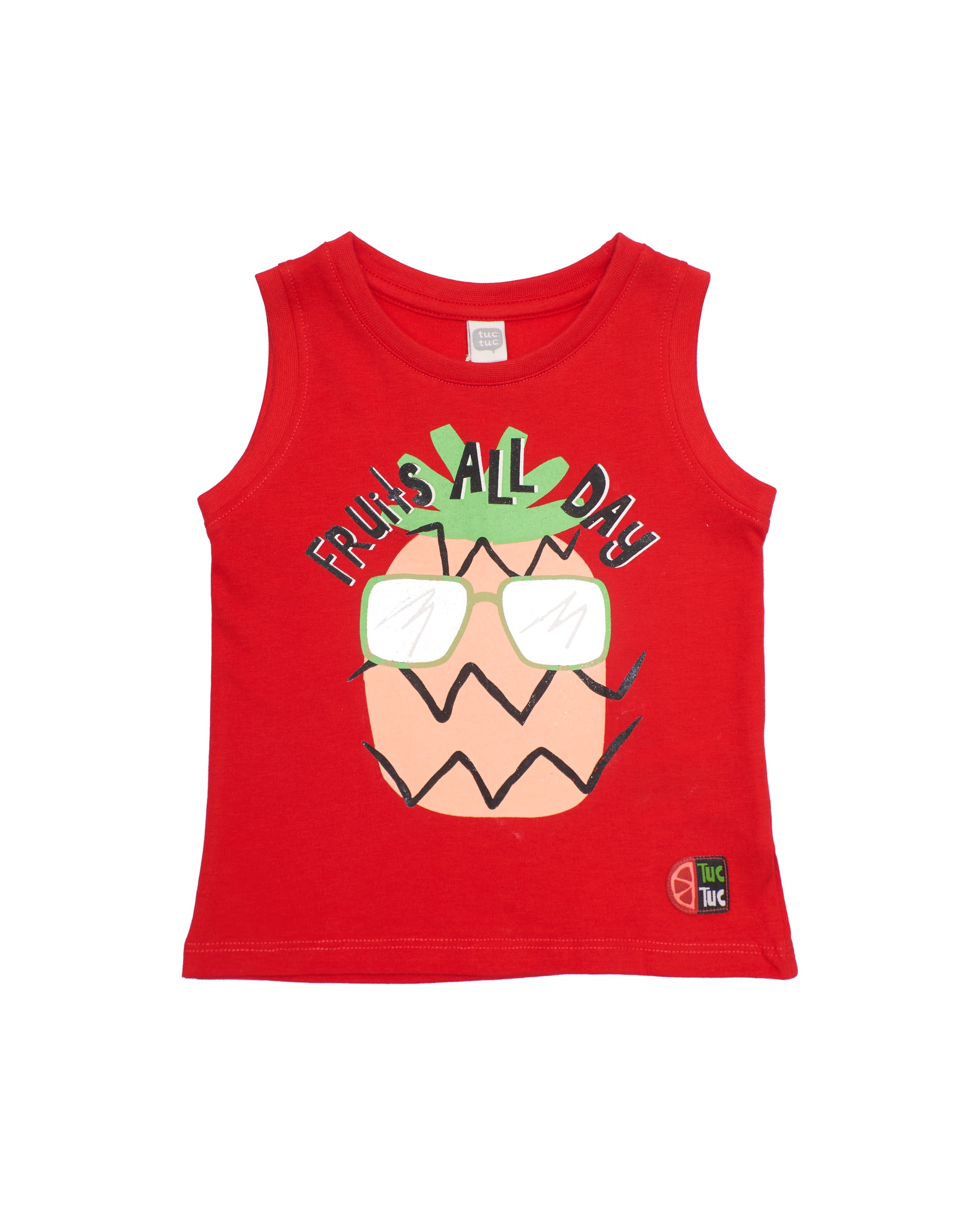 Imagem 0 de T-shirt Infantil de Malha com Design de Ananás